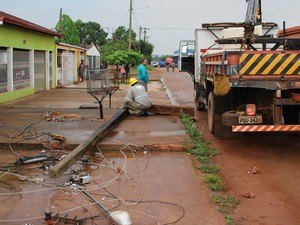 Moradores ficam sem energia após temporal