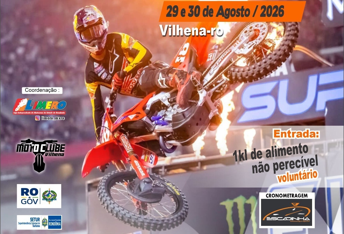 LIMERO: Vilhena sedia 5ª etapa do Campeonato Estadual de Motocross