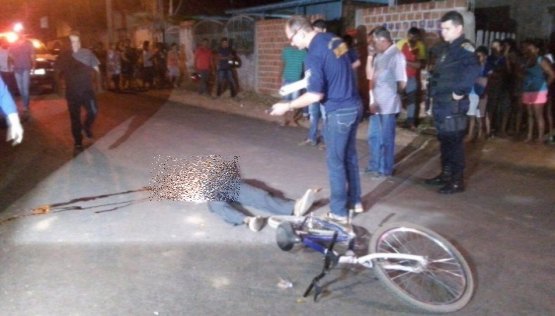 Ciclista é executado com cinco tiros em via pública