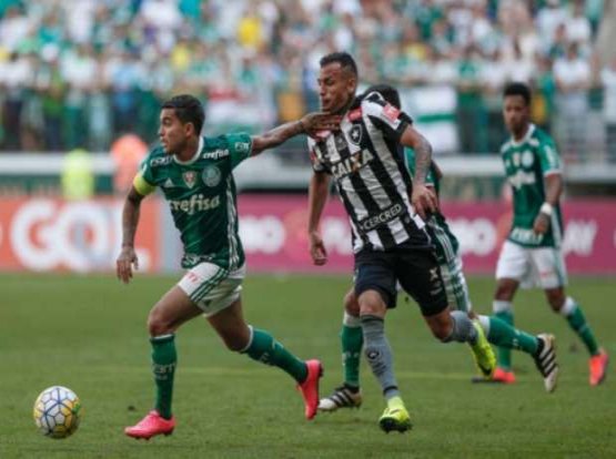 Palmeiras vence o Botafogo e fica a um ponto do título