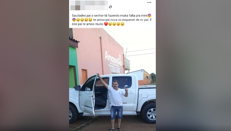 DISSIMULAÇÃO: Após morte do pai, filho ainda fez homenagem no Facebook