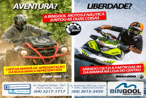 Bingool Motos e Náutica com lançamentos especiais 