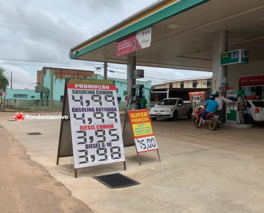 PESO NO BOLSO: Litro da gasolina chega a R$ 5 em Porto Velho e deve ter novo aumento