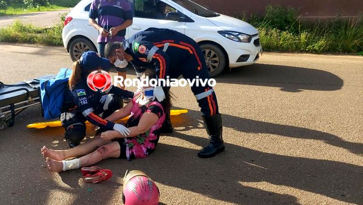 ATROPELAMENTO: Idosa fica ferida após carro avançar preferencial na Pinheiro Machado