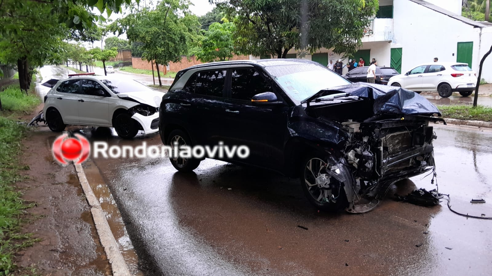 AQUAPLANAGEM: Motorista de App fica ferido após dois graves acidentes na Guaporé 