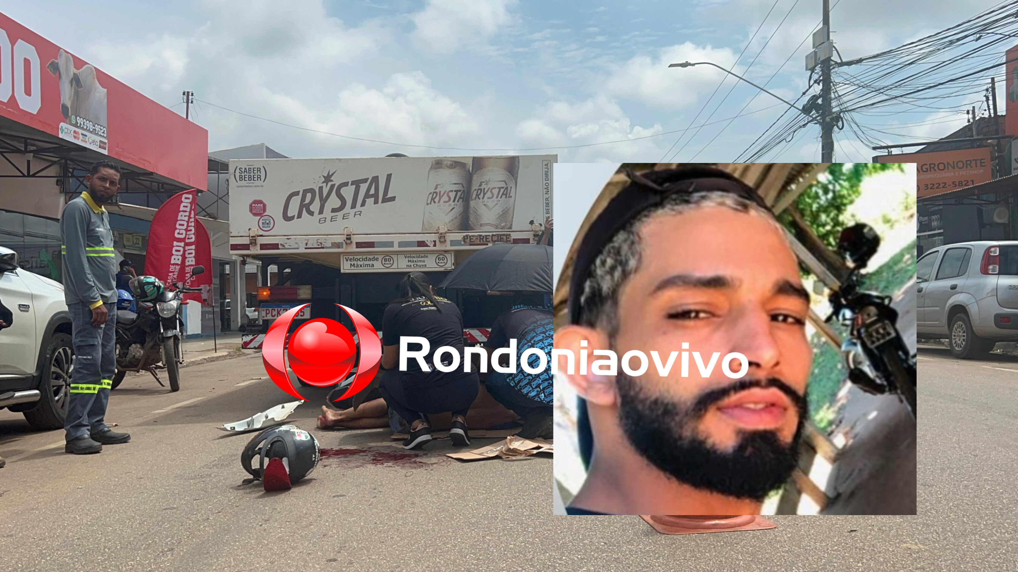 VÍDEO: Morre motociclista que bateu na traseira de caminhão na Amazonas 