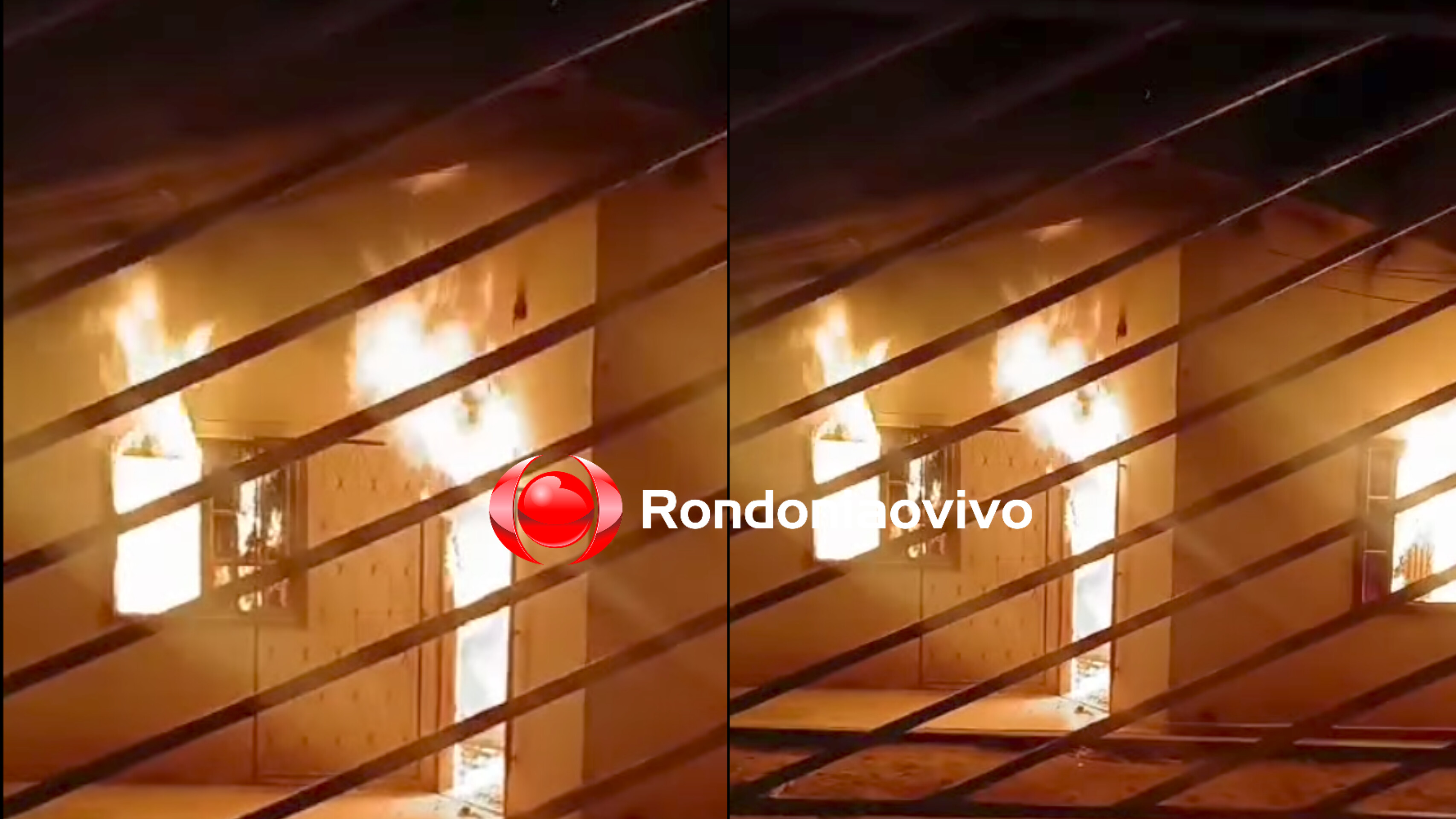 URGENTE: Residência é destruída por incêndio na zona Sul 