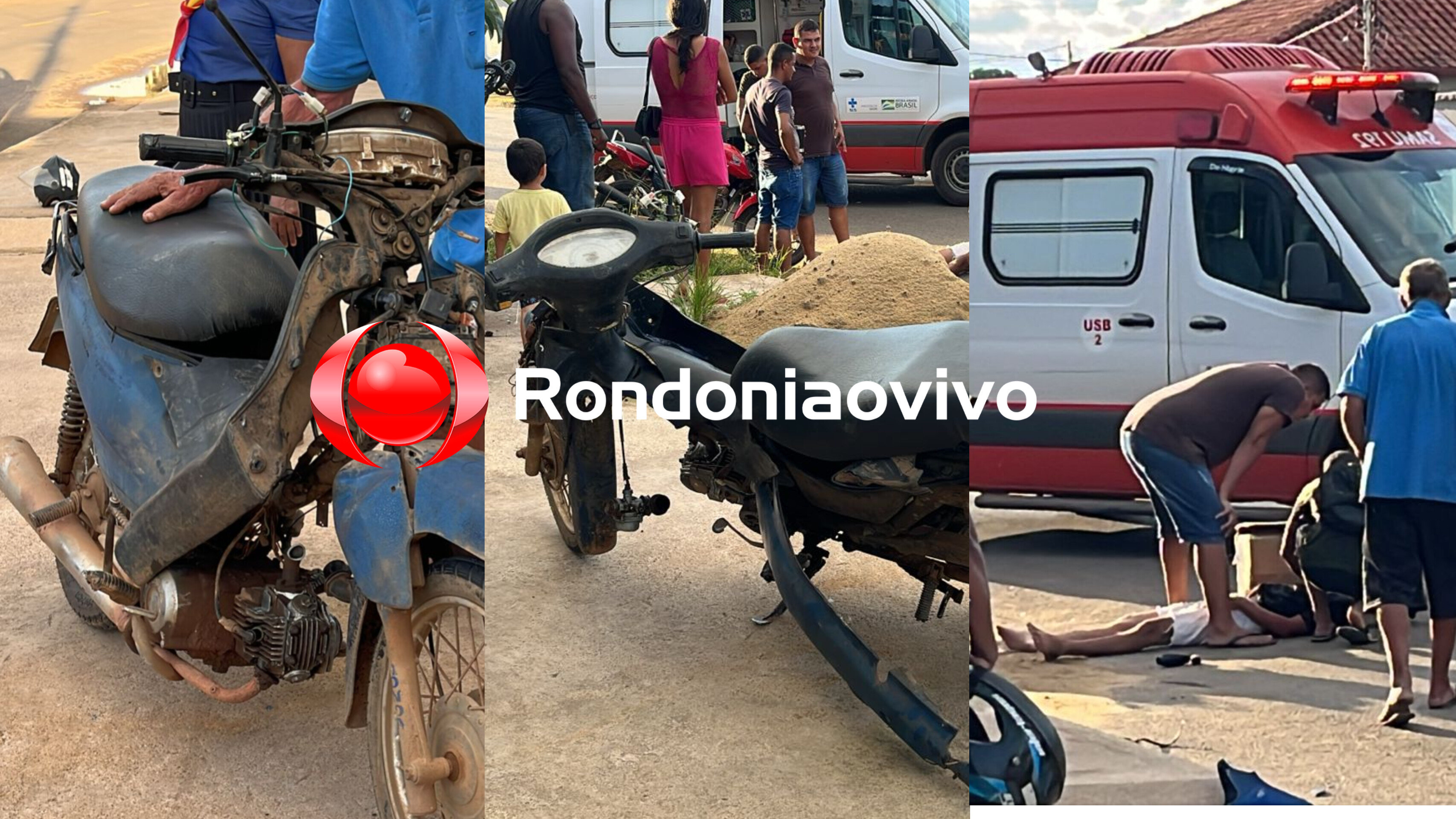 ACIDENTE: Batida entre motos ocupadas por idosos e jovem é registrada na zona Leste 