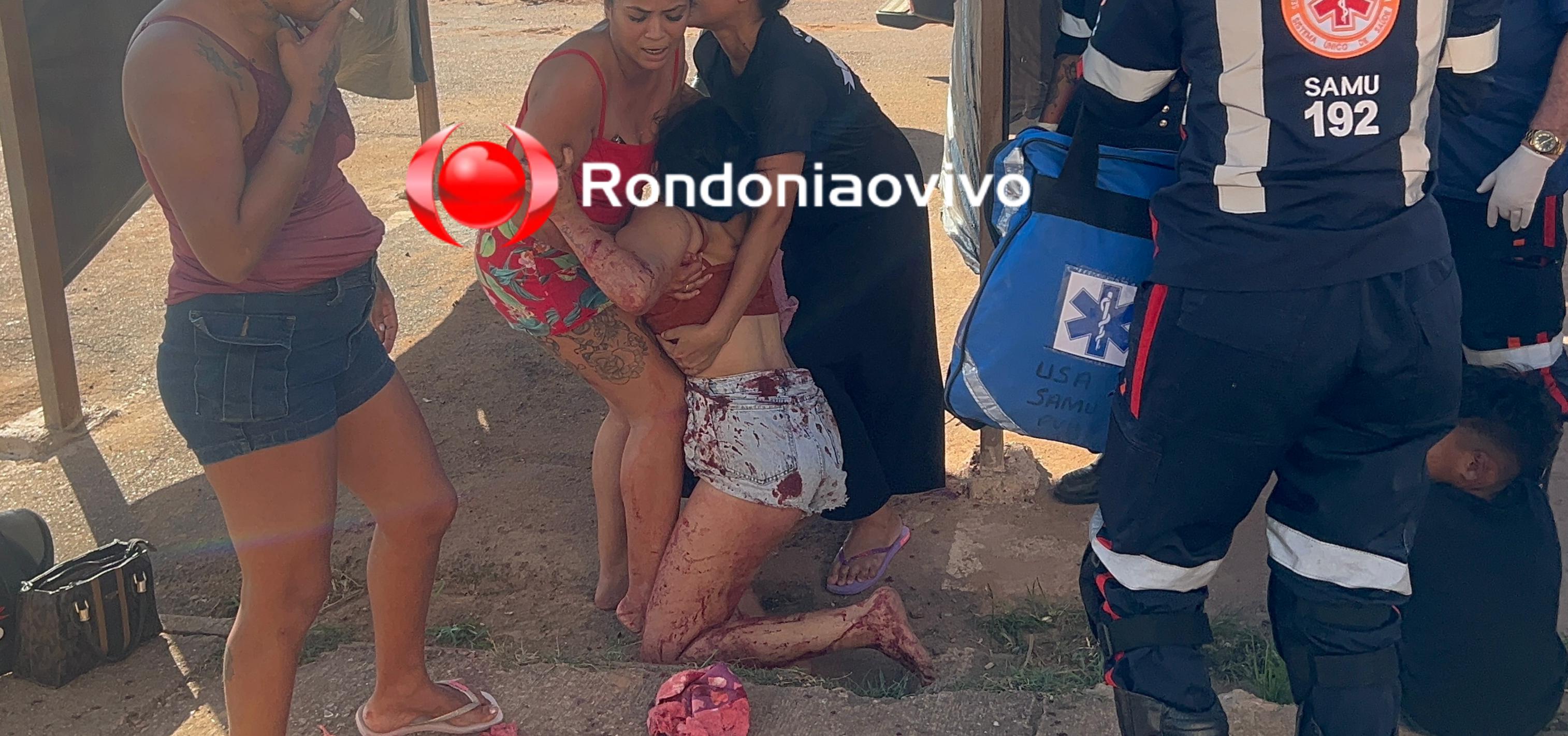 VÍDEO: Jovem é atacada pela companheira no Orgulho do Madeira