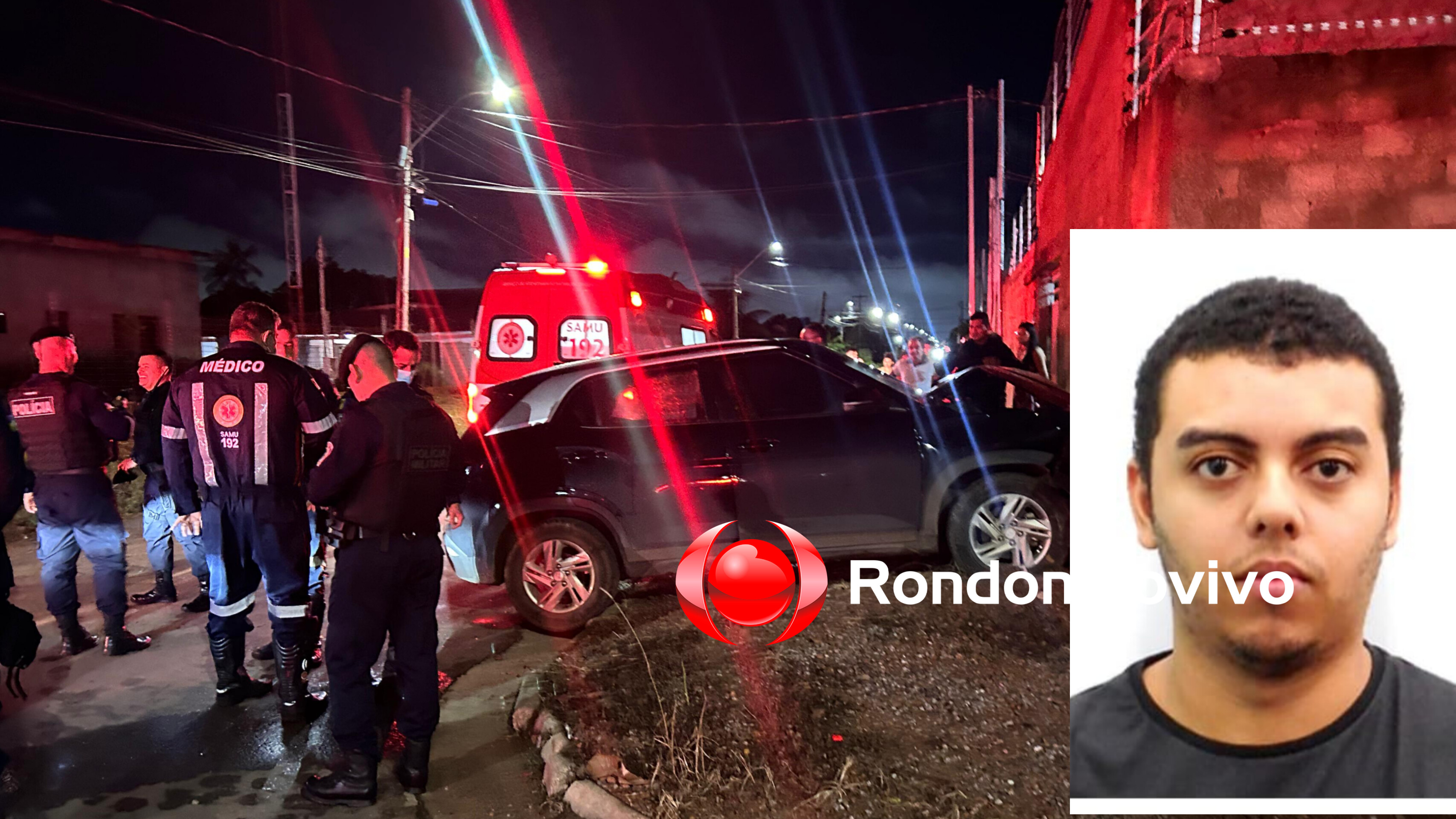 VÍDEO: Homem é morto a tiros dentro de carro e bate contra muro de casa