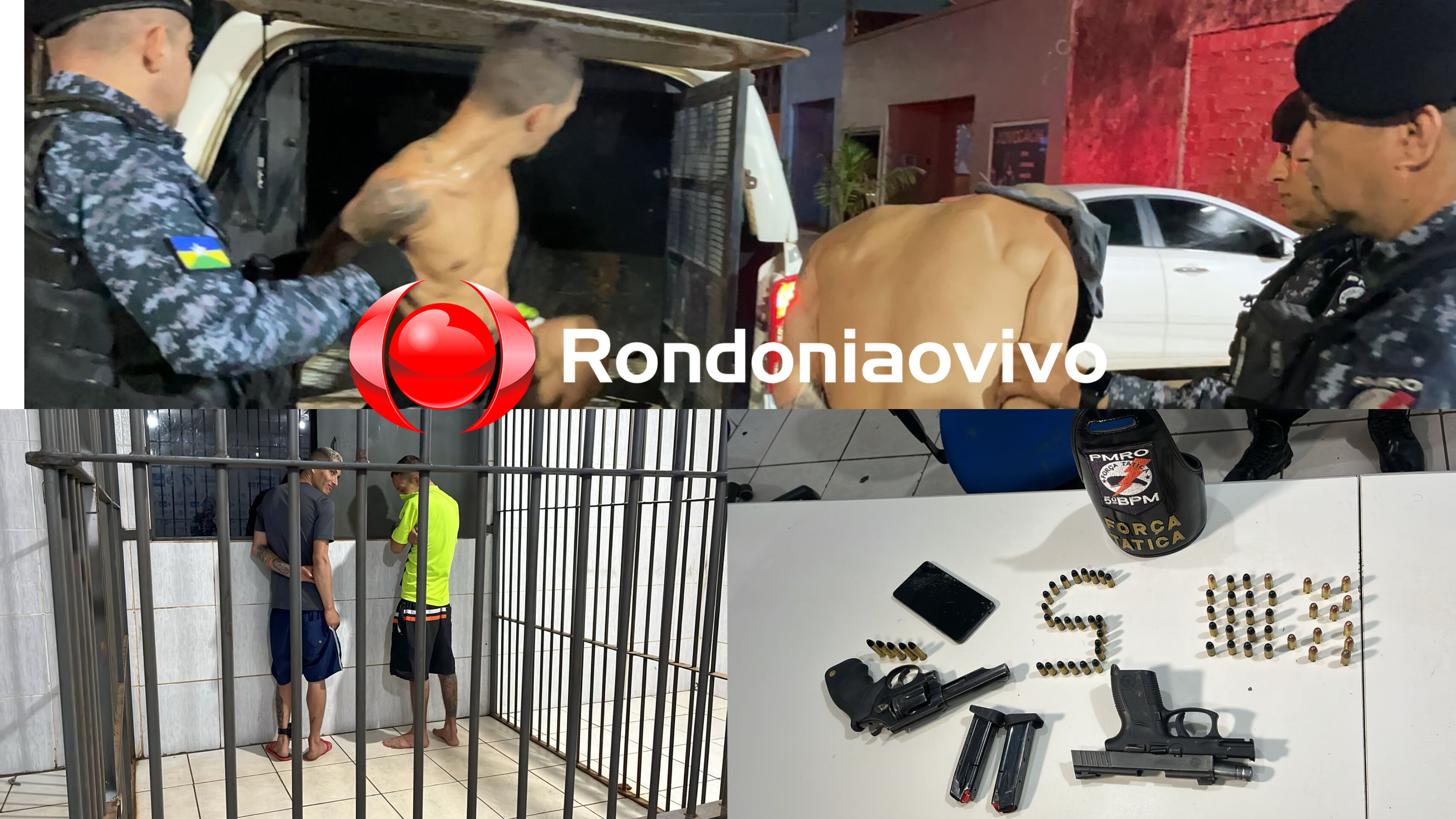 CERCO: Operação da Polícia Penal e PM prende criminosos com armas em condomínios