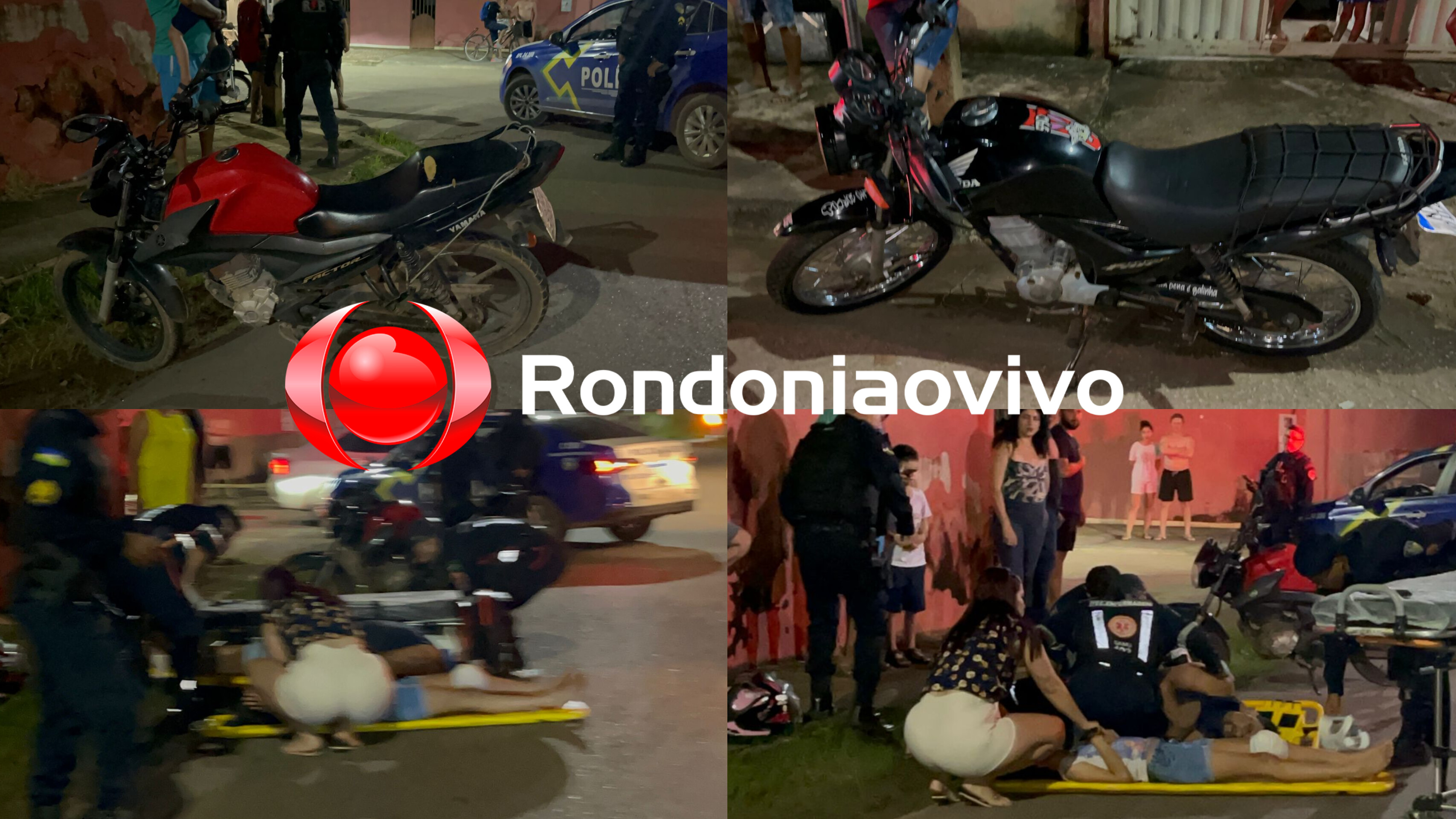 IMPRUDÊNCIA: Criança e pai sofrem acidente envolvendo motocicletas na capital 