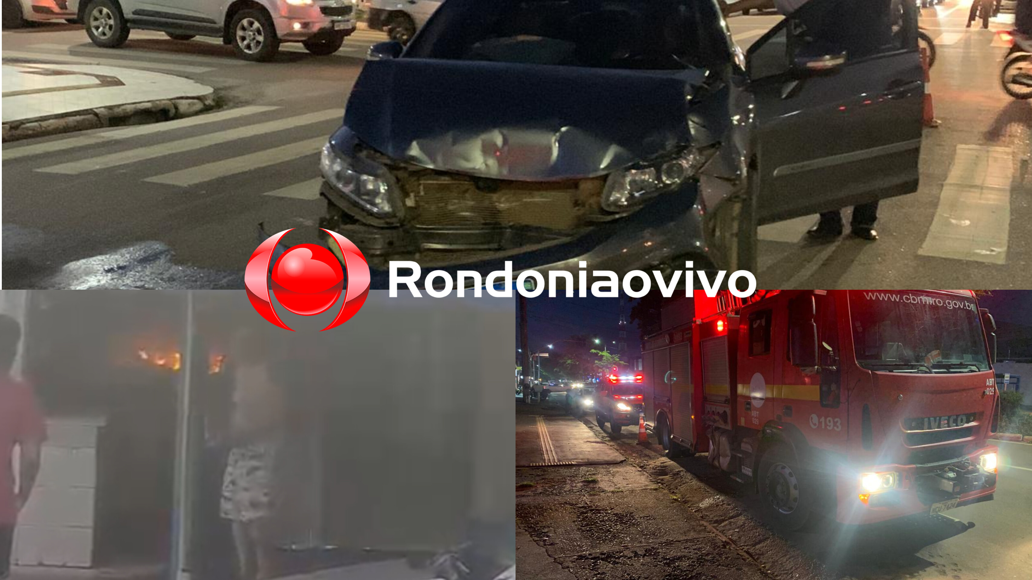 NA PRIORIDADE: Caminhão dos Bombeiros se envolve em acidente quando ia apagar fogo em comércio 