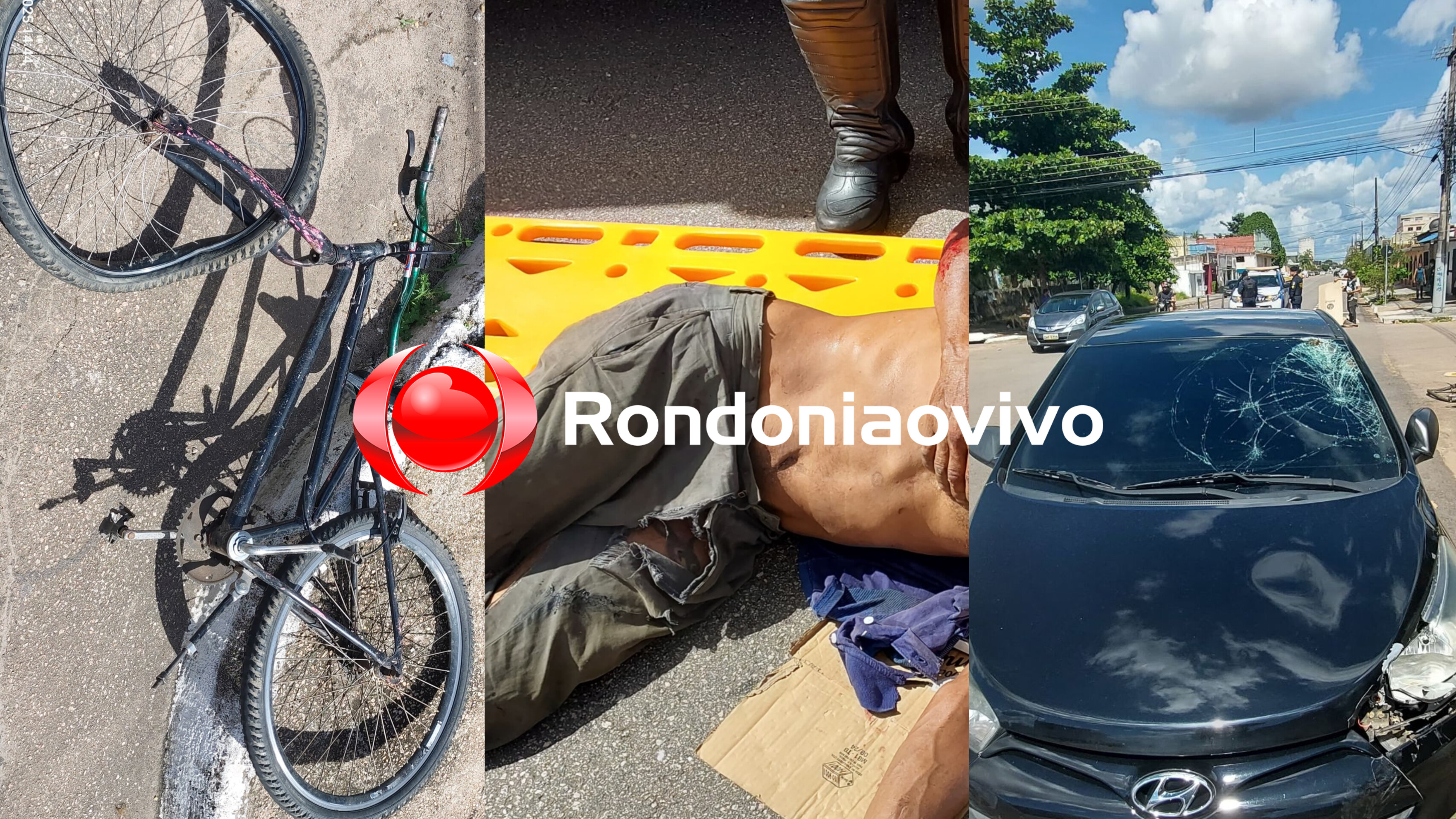 GRAVÍSSIMO: Ciclista sofre trauma craniano ao ser atropelado por carro na Duque 