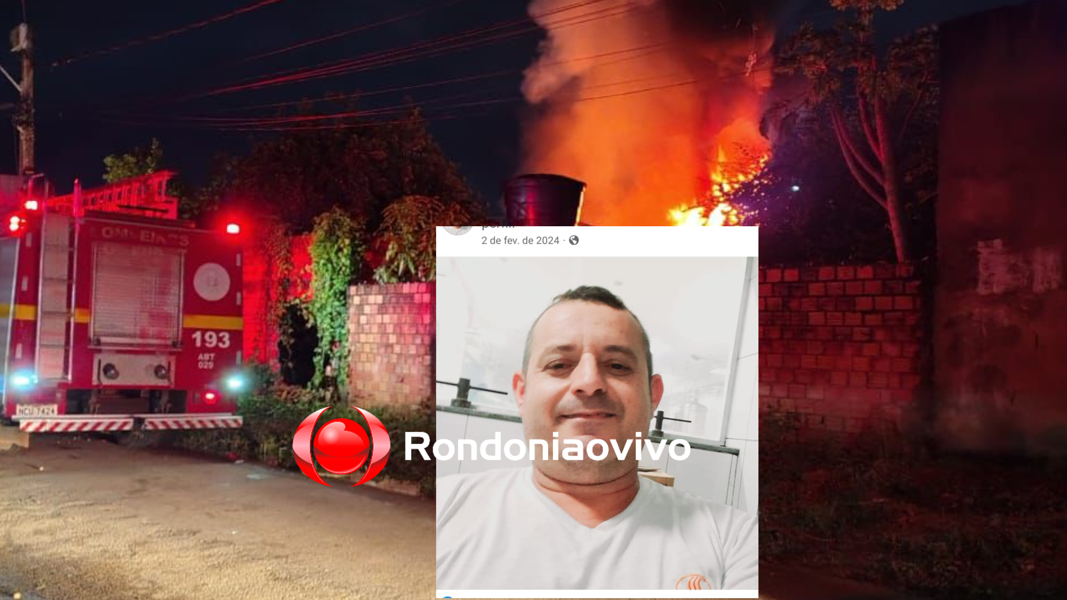 NÃO RESISTIU: Morre homem vítima de graves queimaduras após incêndio em casa