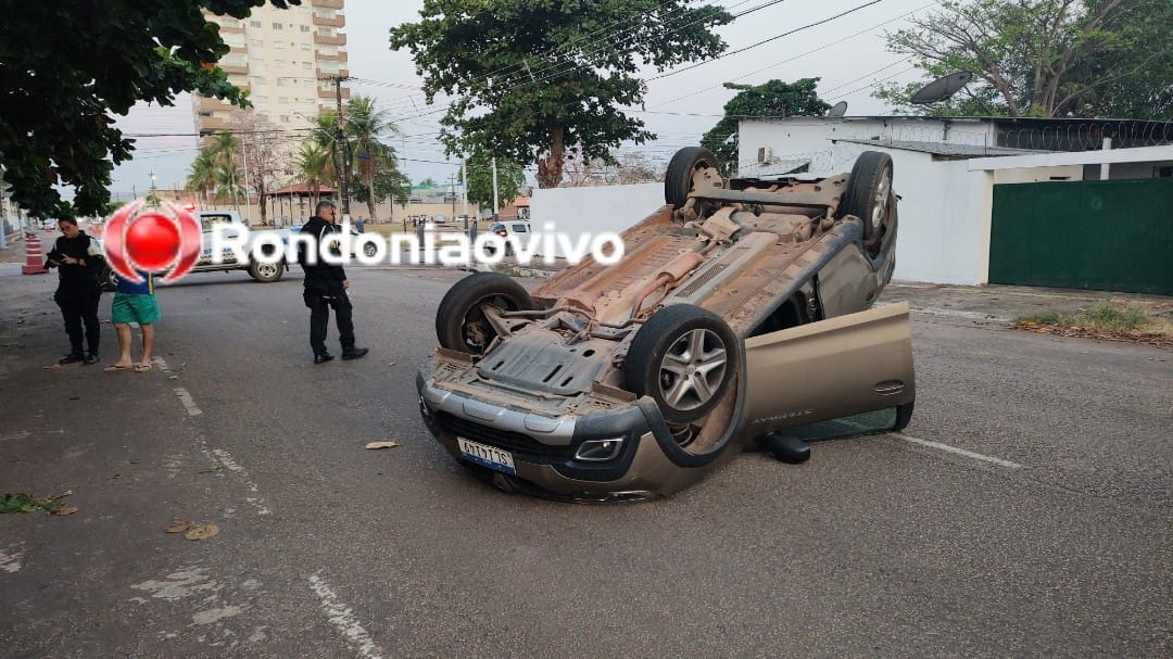 VÍDEO: Motorista de app avança preferencial e causa grave acidente com capotamento