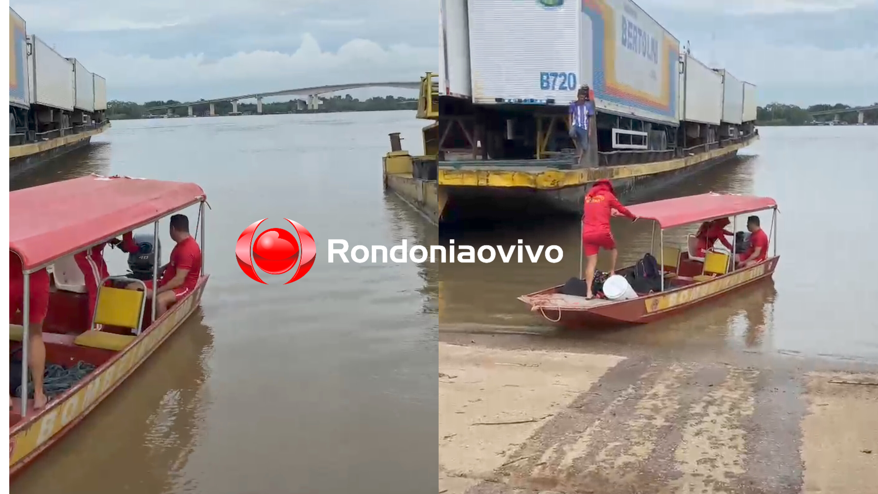 VÍDEO: Corpo de Bombeiros é acionado após homem pular da ponte do rio Madeira 