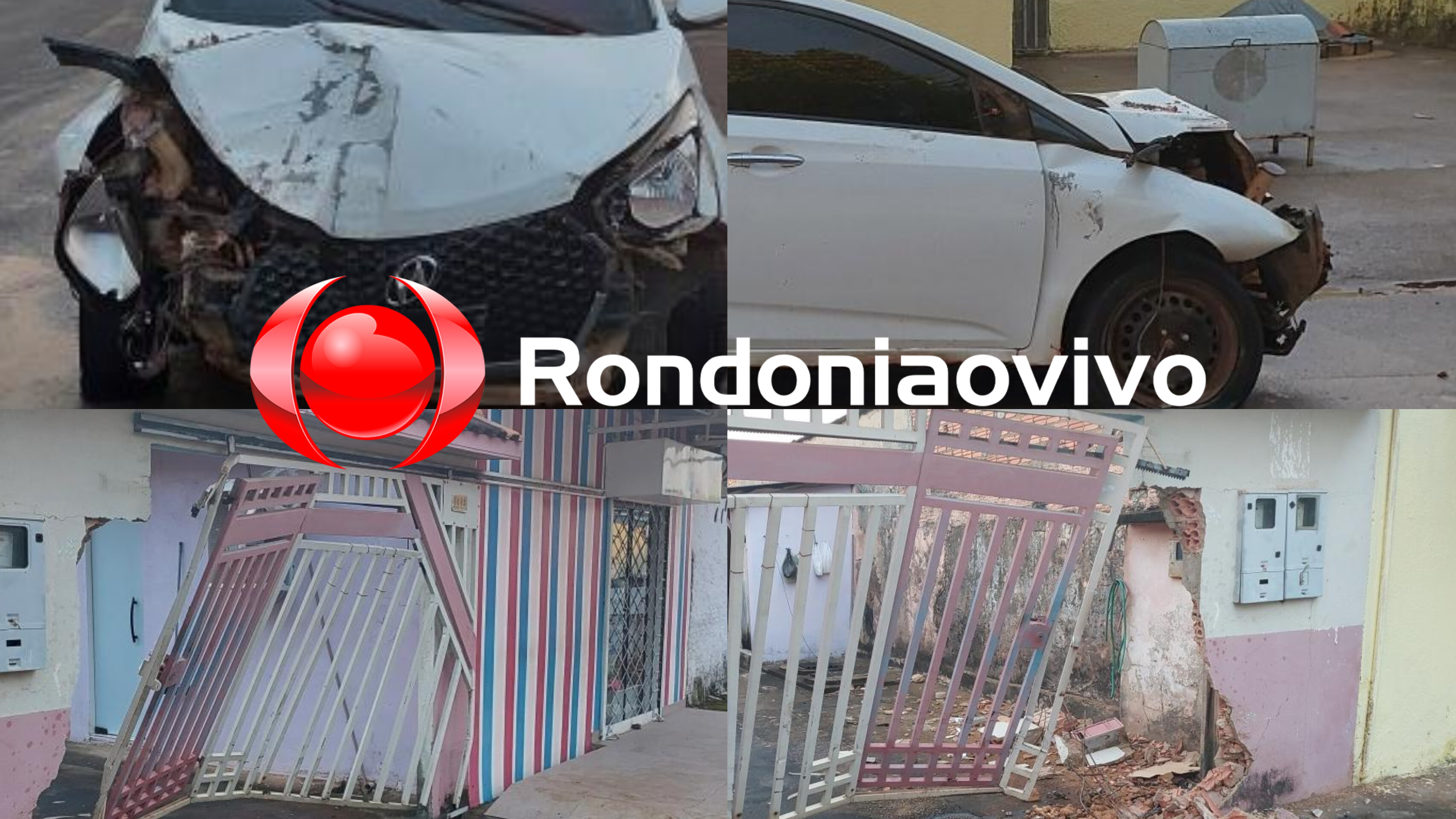 'CAVALO DE PAU': Motorista realiza manobra perigosa e atinge muro e portão de residência 