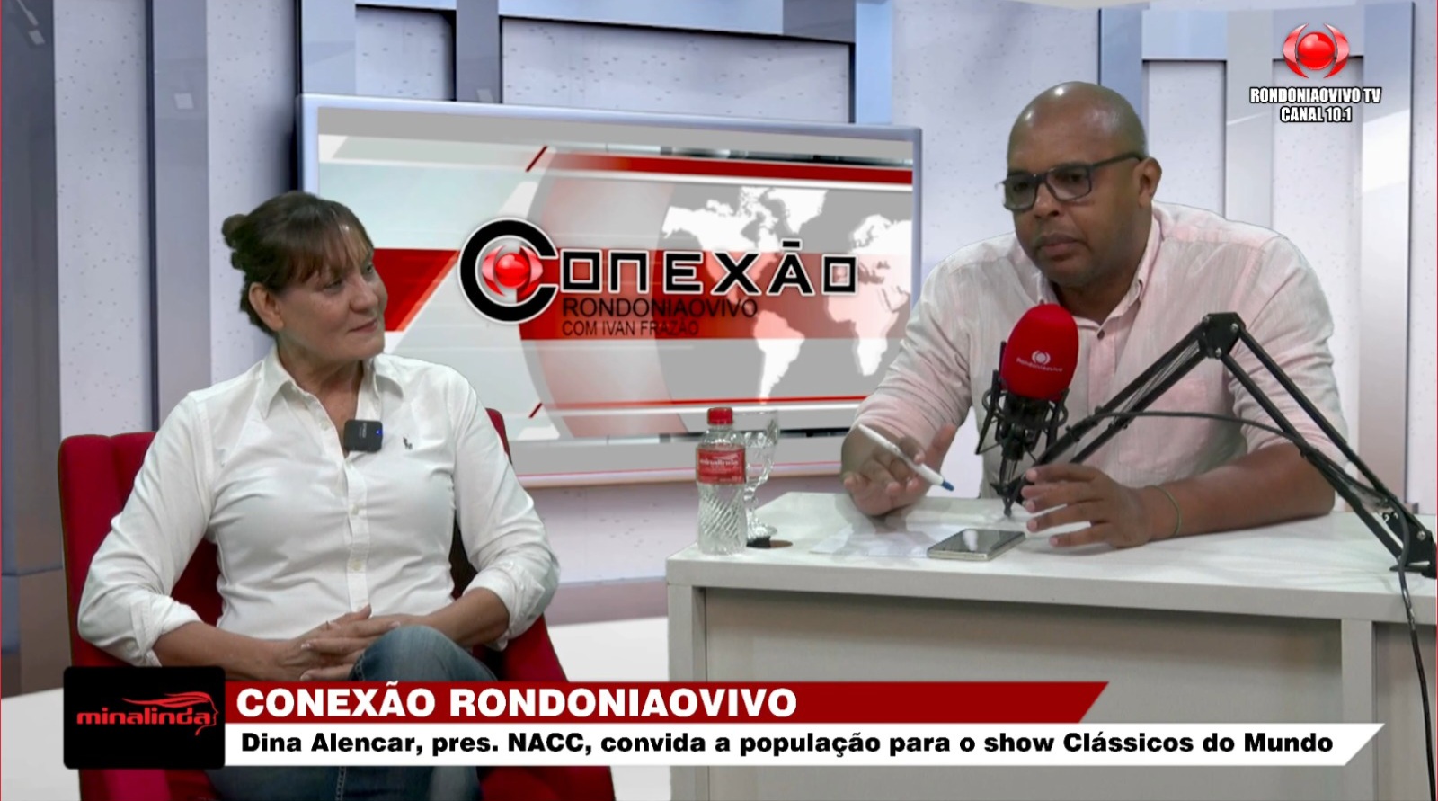 CONEXÃO RONDONIAOVIVO: Dina Alencar, pres. NACC, convida população para show Clássicos do Mundo