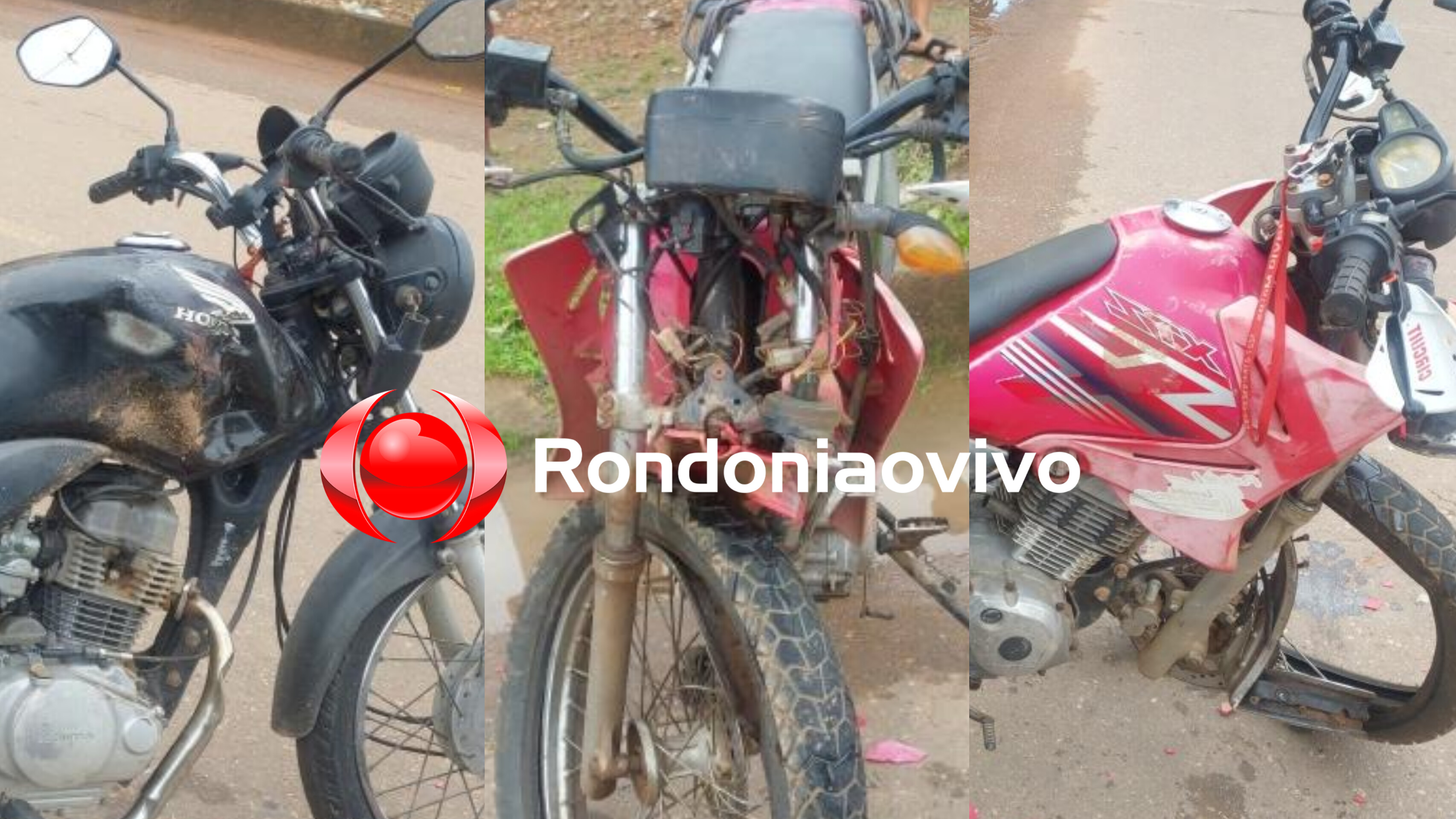 ENVOLVIDO FUGIU: Jovem fica em estado grave após colisão frontal entre motos 