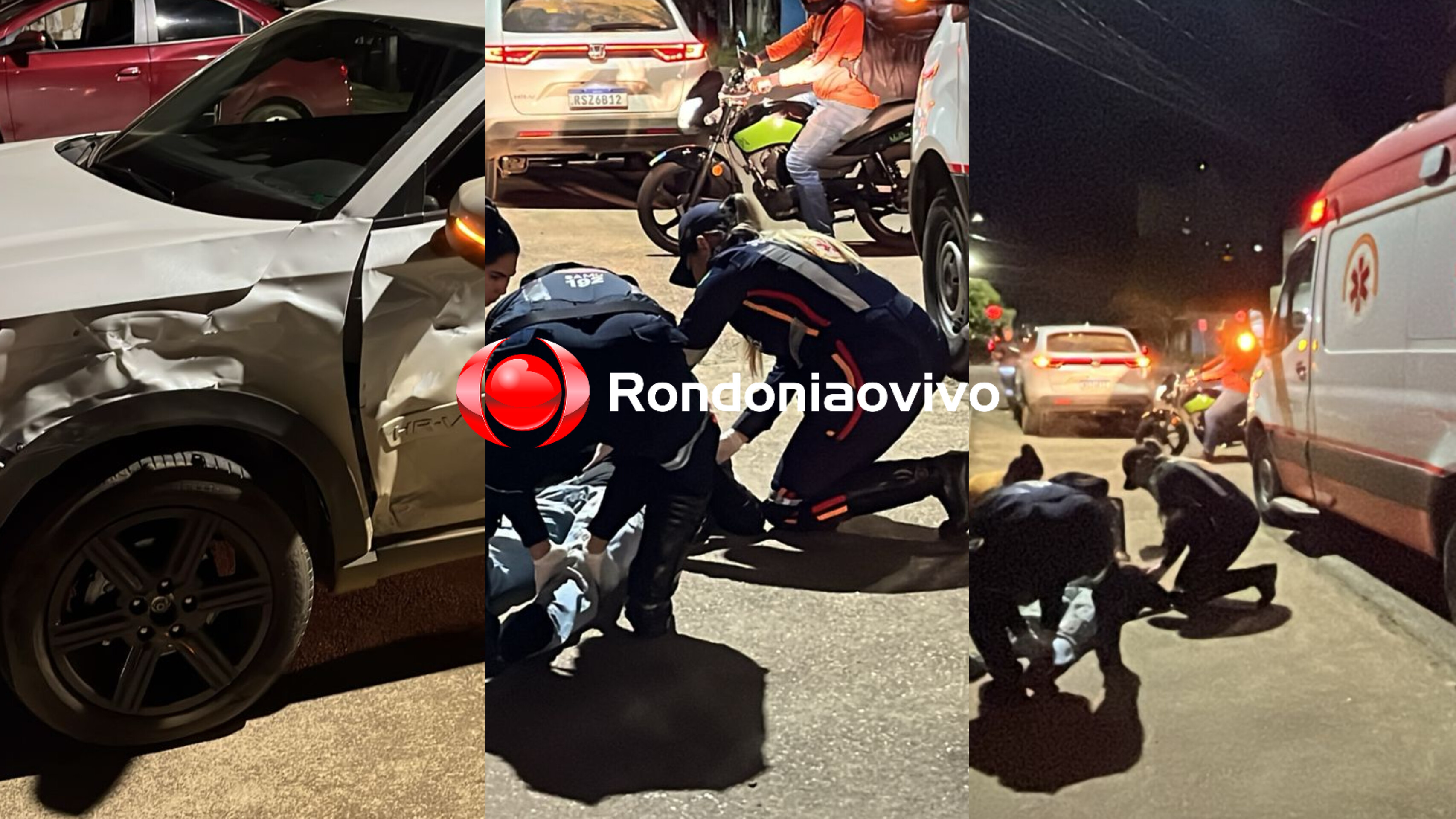 URGENTE: Motorista foge correndo após causar acidente e deixar motoboy ferido 