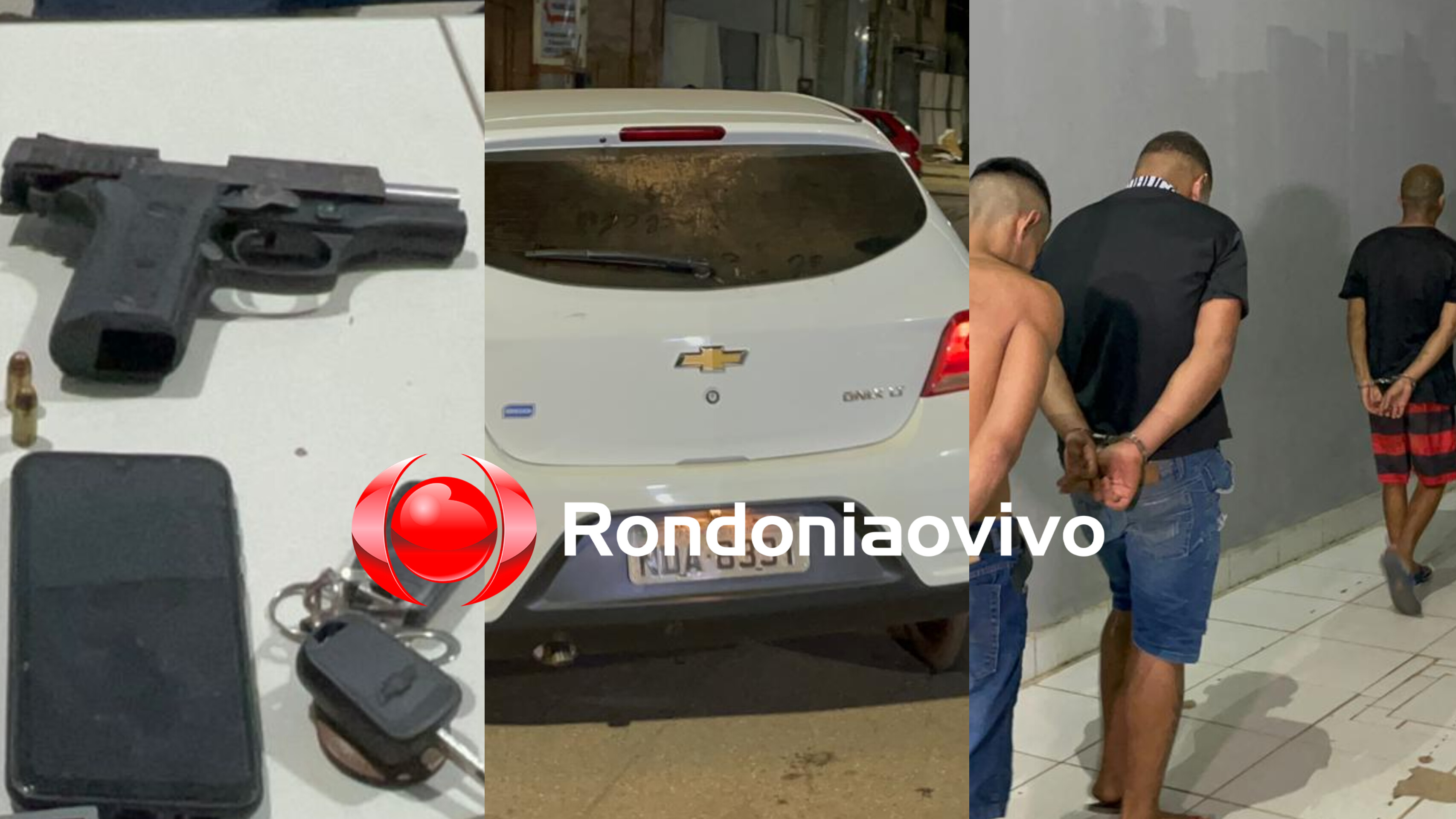 HOMICÍDIOS EVITADOS: 'Vigias de rua do CV' são flagrados com arma antes de ataque a tiros 