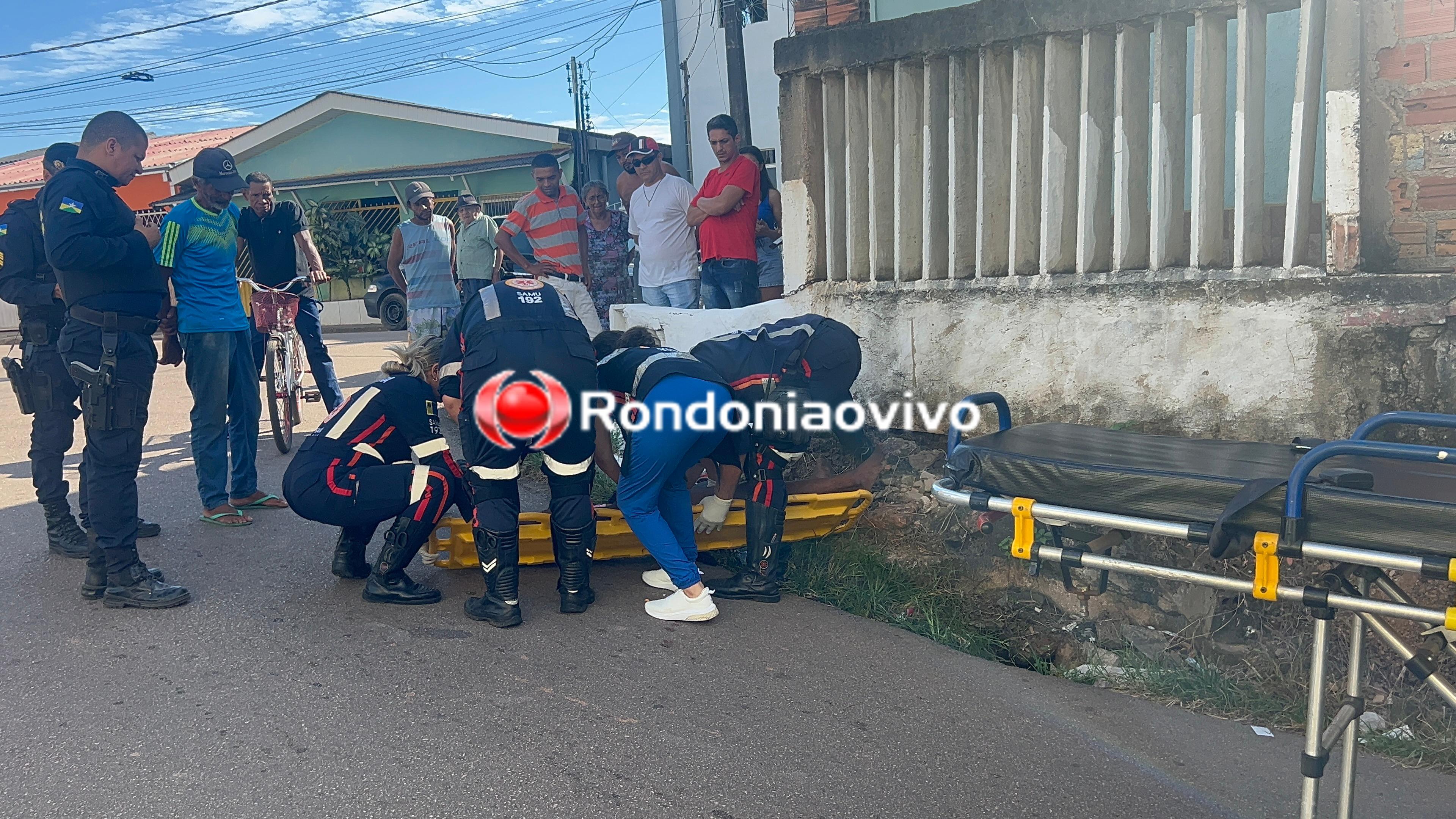 VÍDEO: Mulher é atacada com golpe de facão na zona Sul