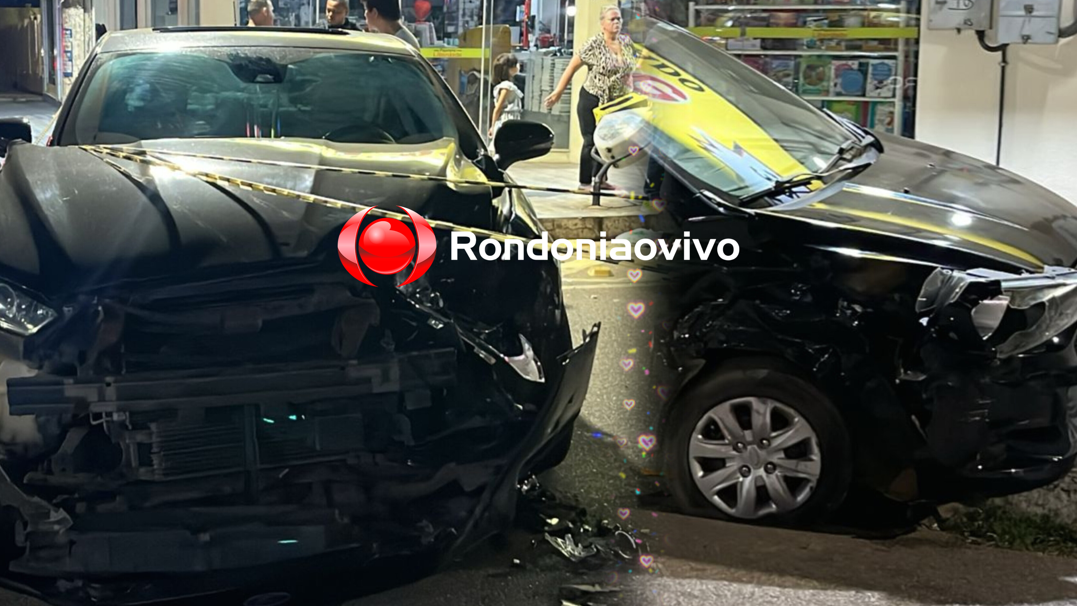 NA CARLOS GOMES: Jovem sofre ferimentos após forte batida entre carros