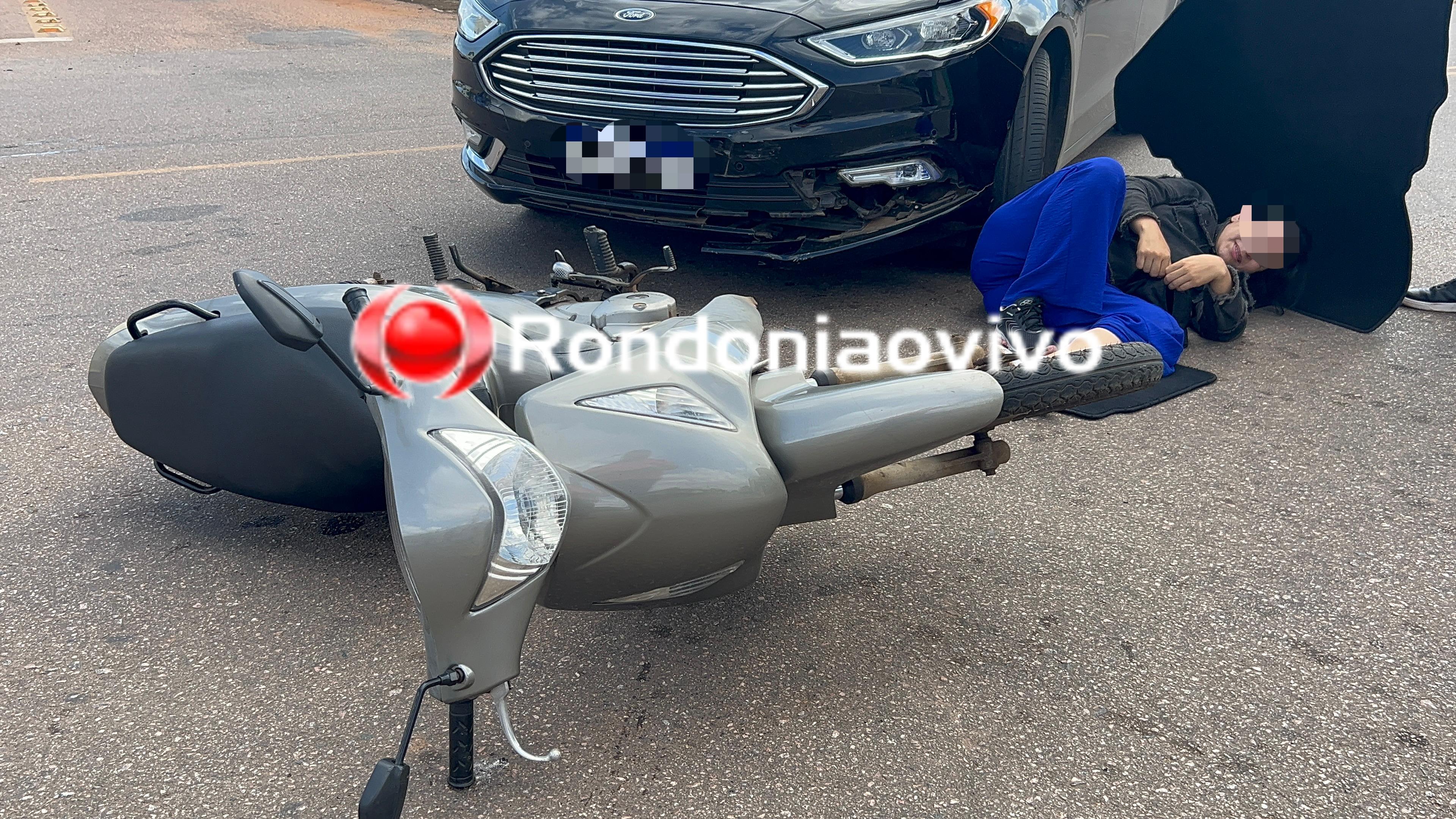 VÍDEO: Fisioterapeuta sofre acidente na região Central de Porto Velho