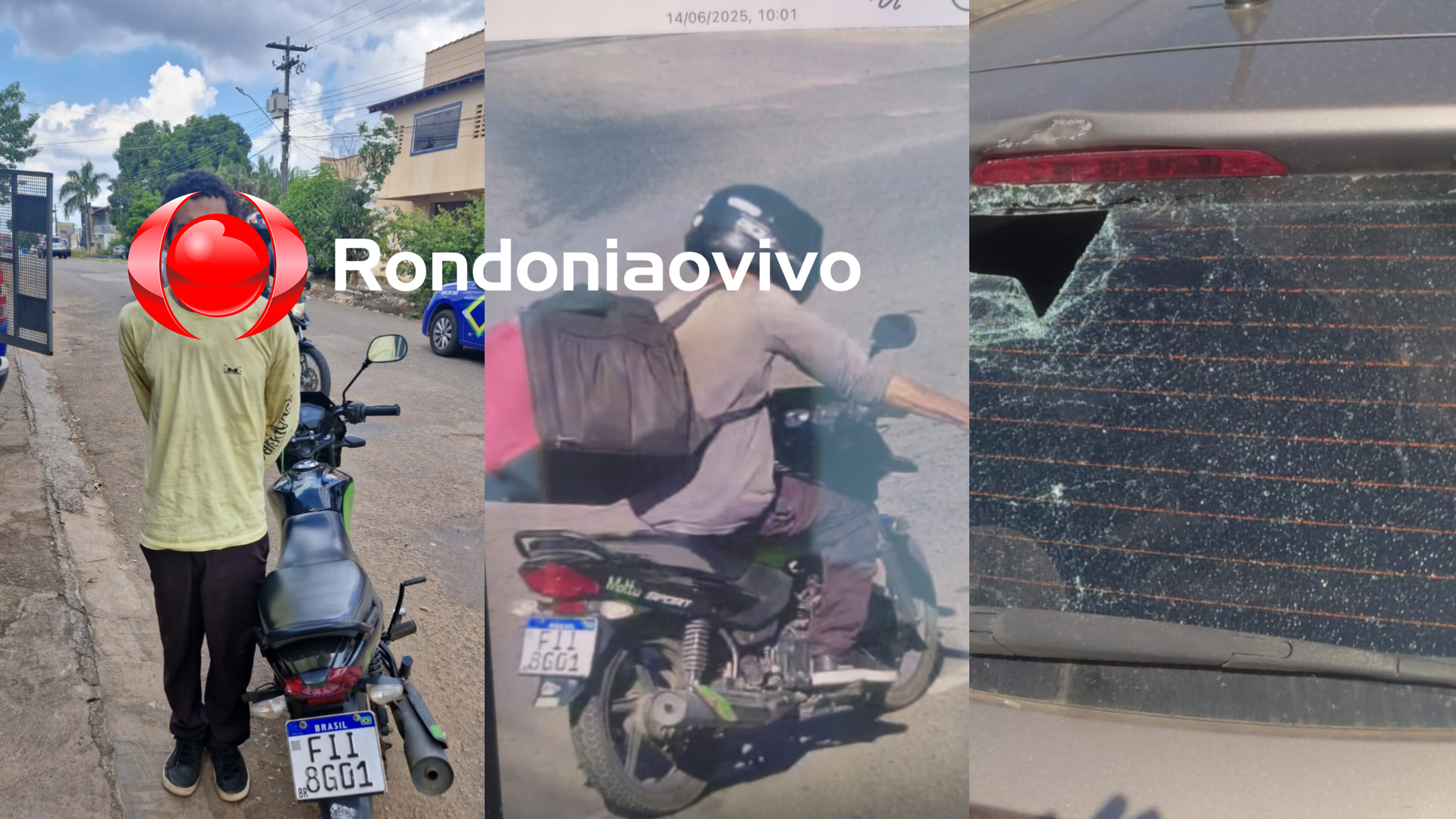 URGENTE: PM localiza 'Maluco da Pedra' que destrói veículos na capital - VÍDEO 