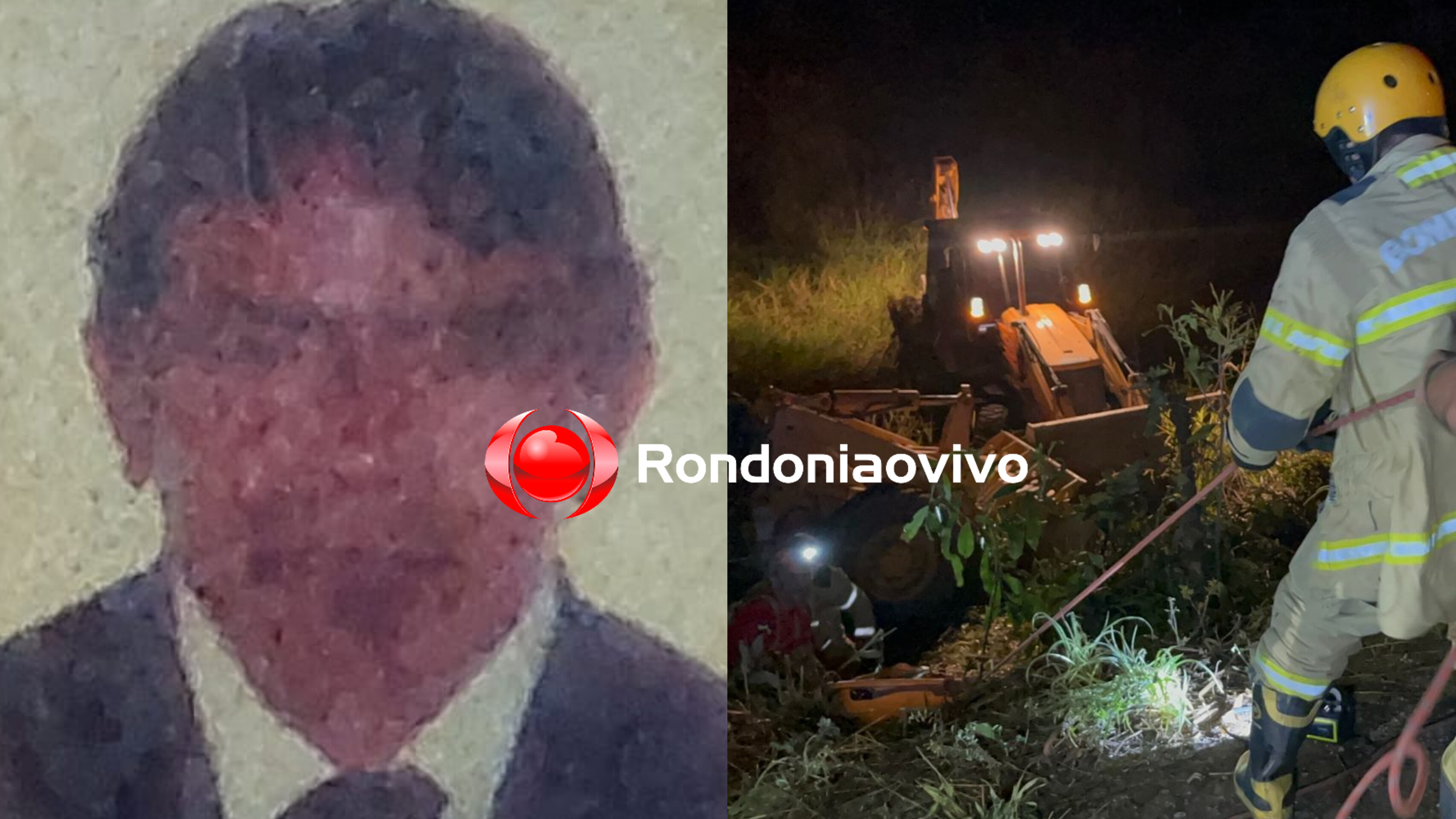 IDENTIFICADO: Trabalhador morre esmagado por trator em obra na BR-364 