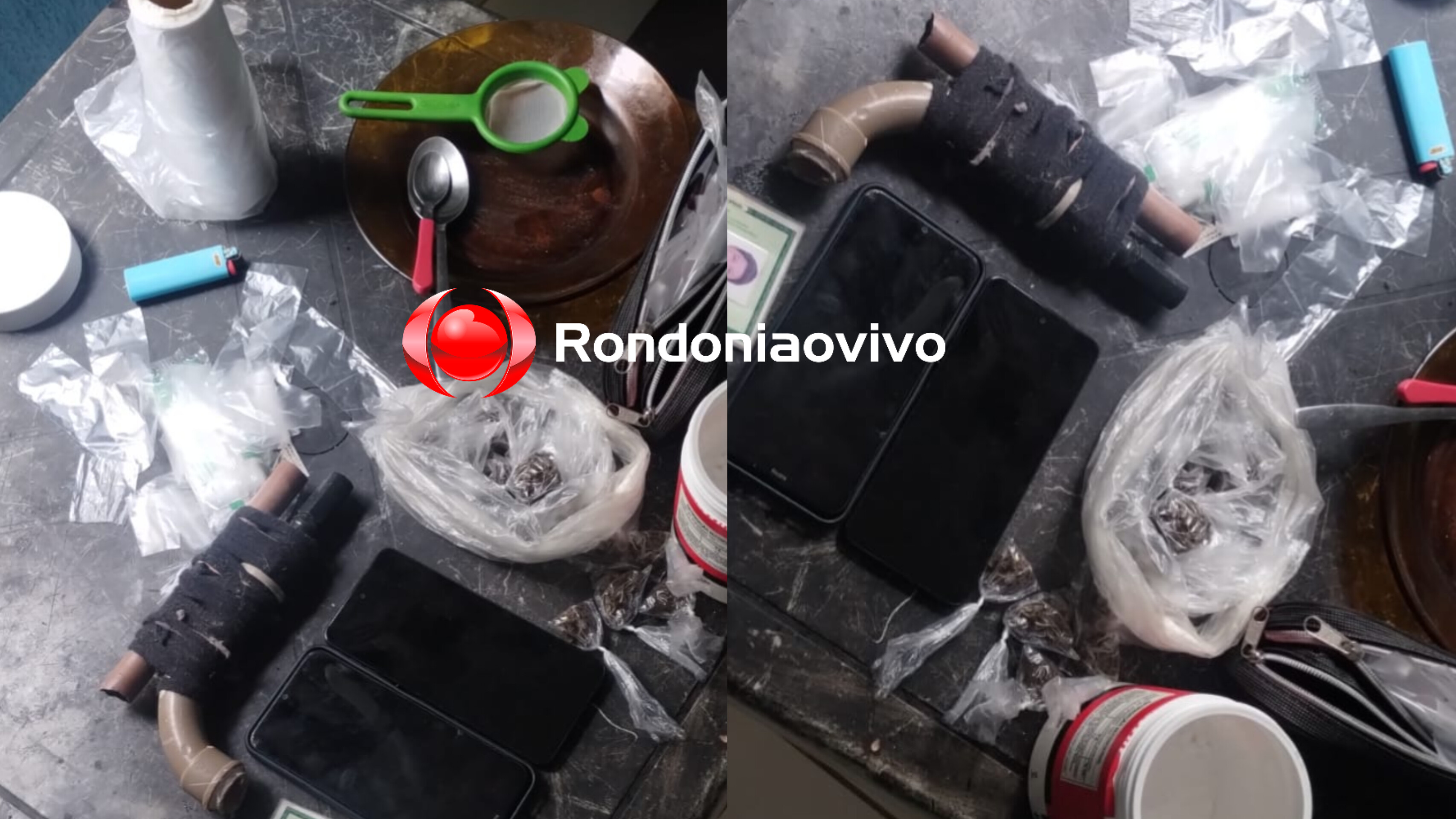 PORTO MADERO: PM fecha boca de fumo do 'Emo' e apreende porções de drogas e arma caseira