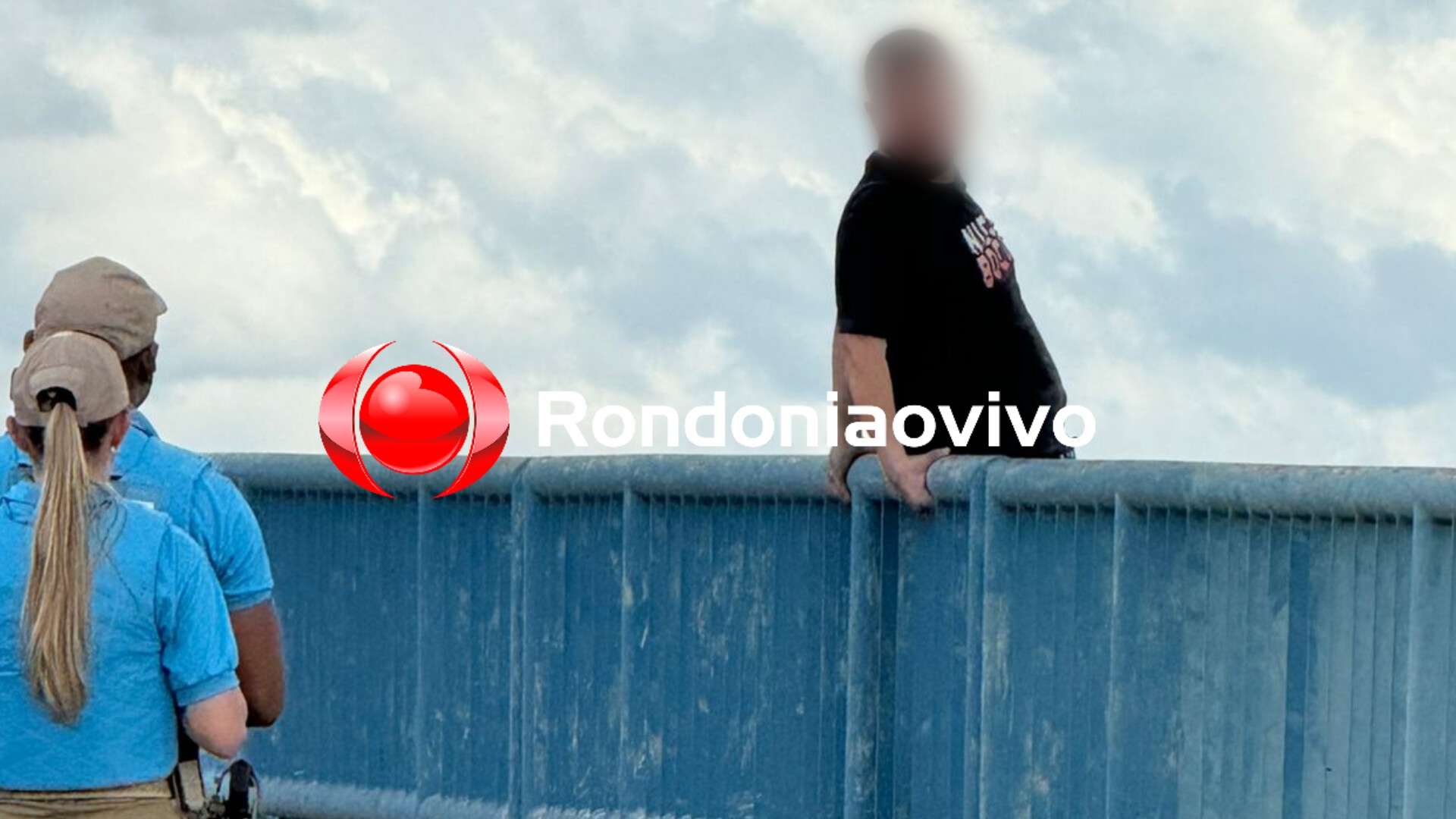 TRANSTORNADO: Vigilante ficou quatro horas ameaçando pular da ponte após briga com mulher 