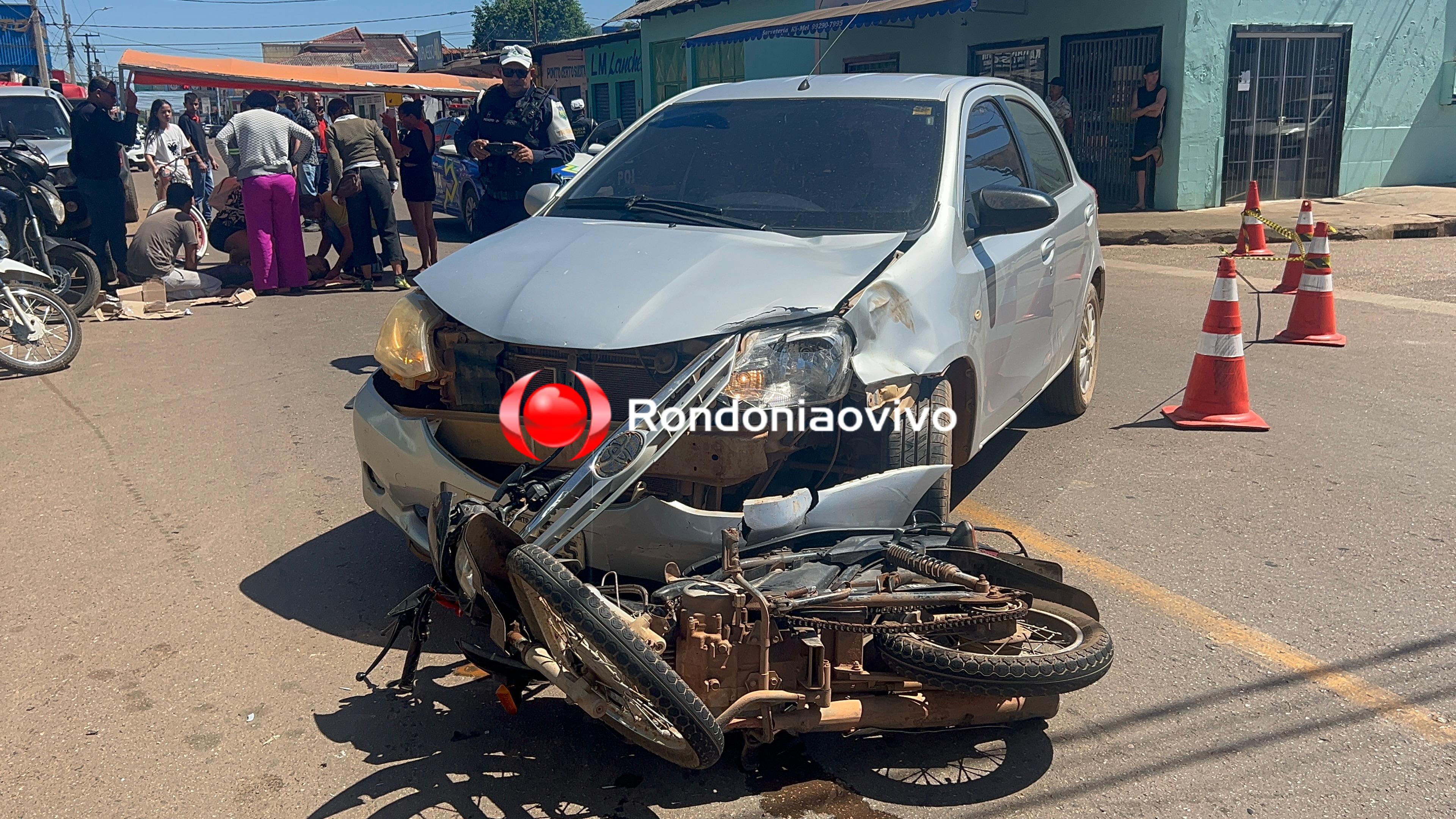 URGENTE: Motociclista sofre grave acidente na Plácido de Castro 