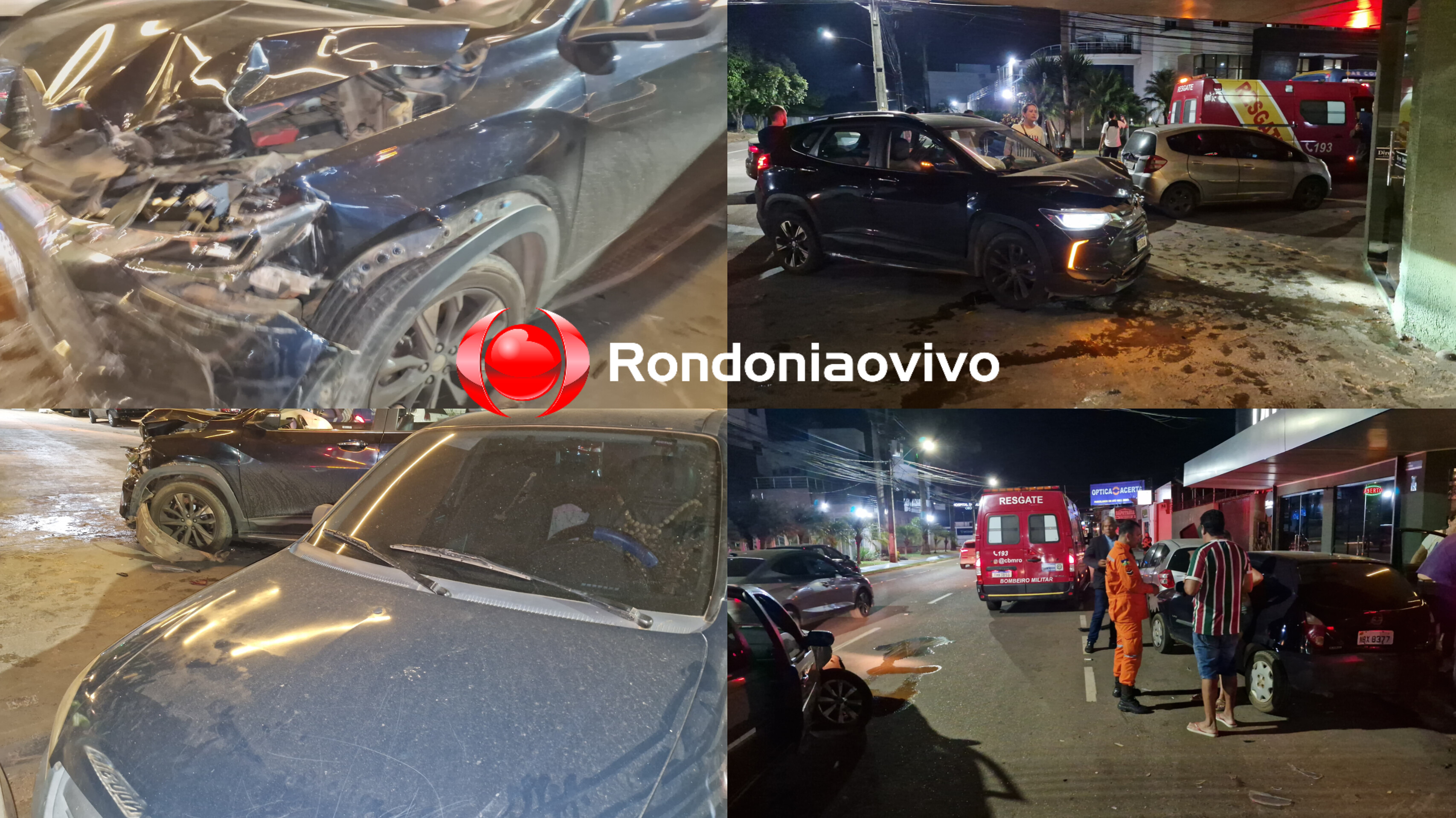 IMPRUDÊNCIA: Grave batida entre carros é registrada na Calama