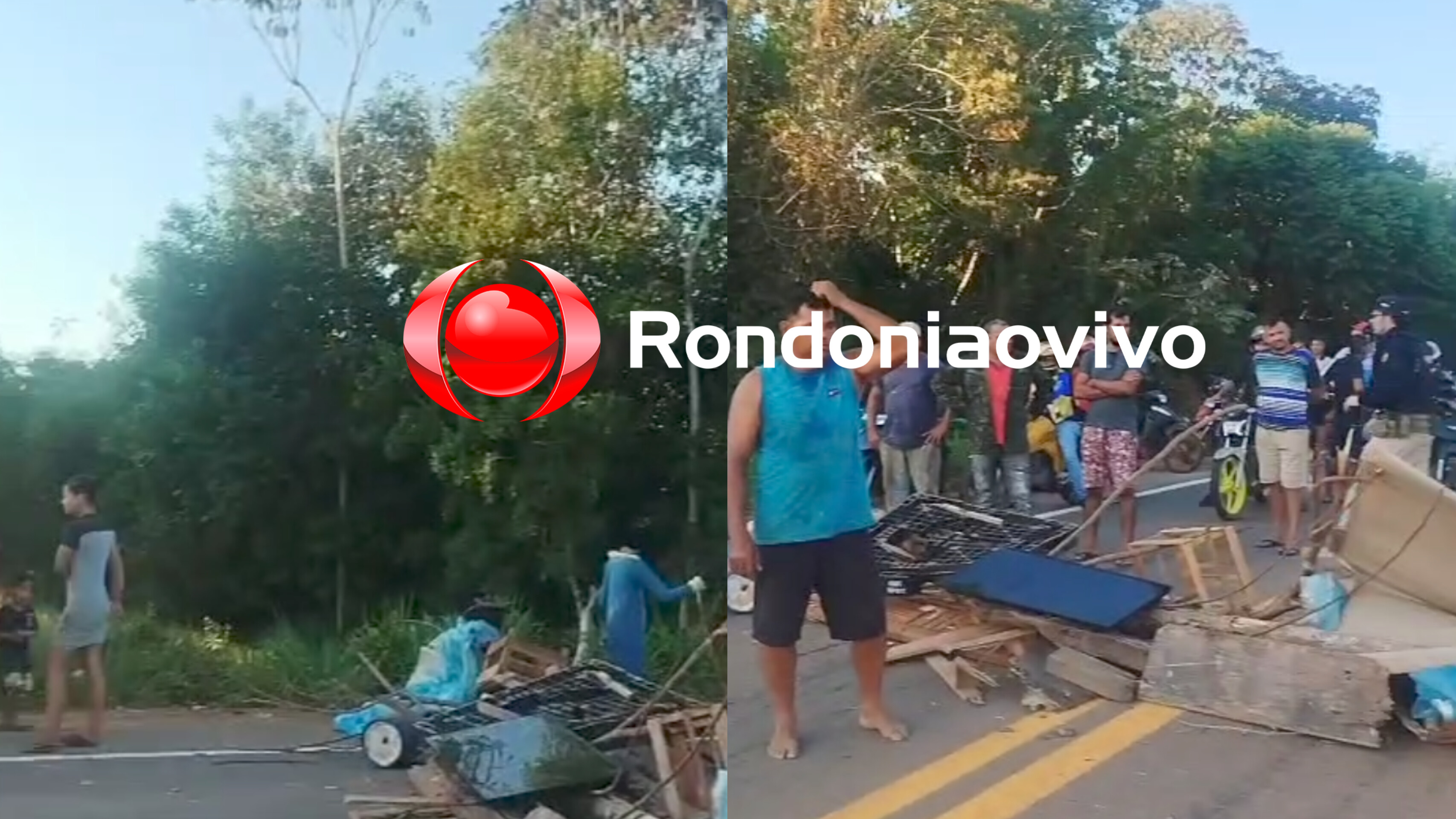 VÍDEO: Manifestantes bloqueiam a BR-319 em Porto Velho 
