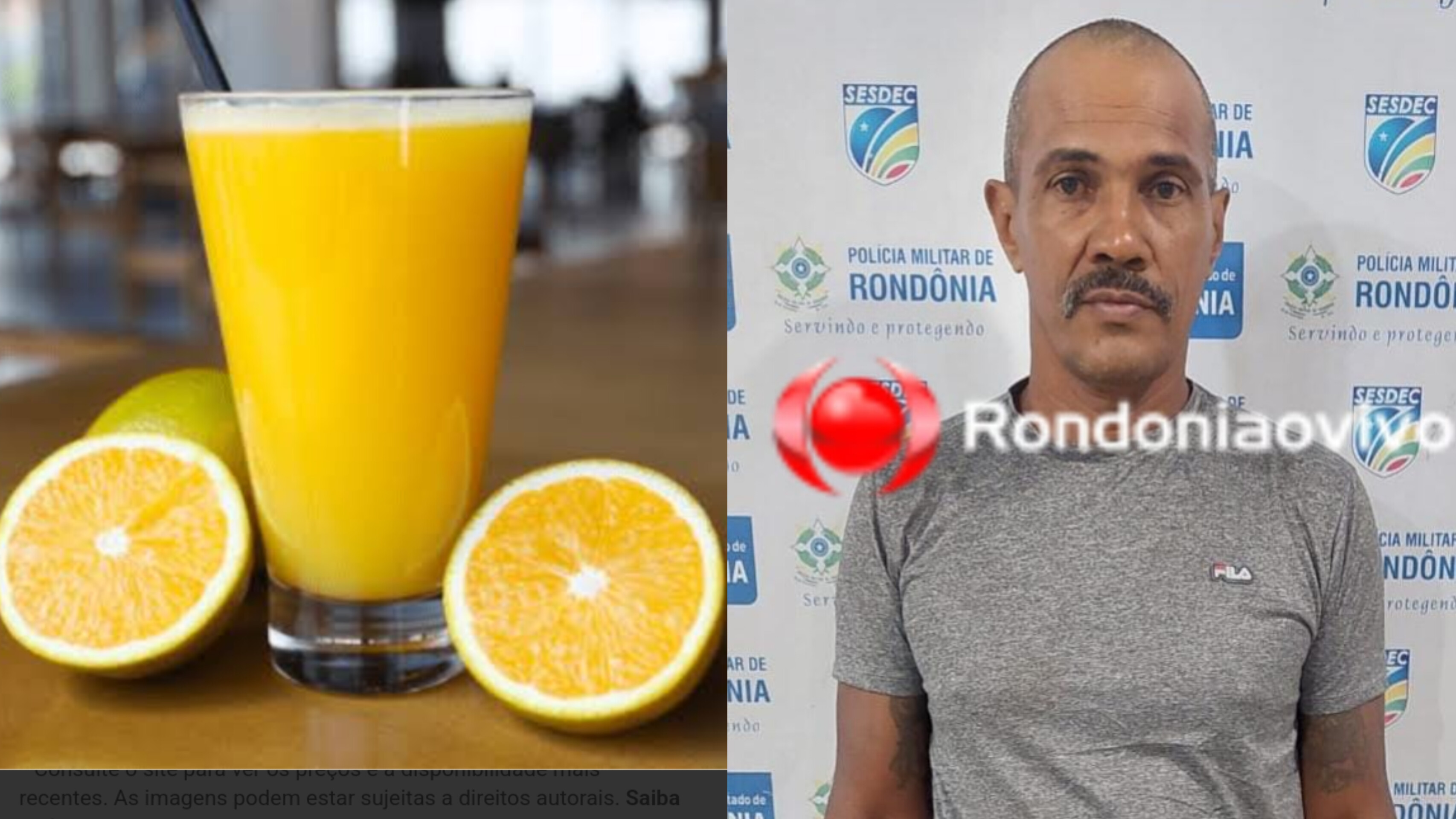 TOMANDO SUCO: 'Nego da Bola' acusado de roubo é preso por equipe do sargento Machado 