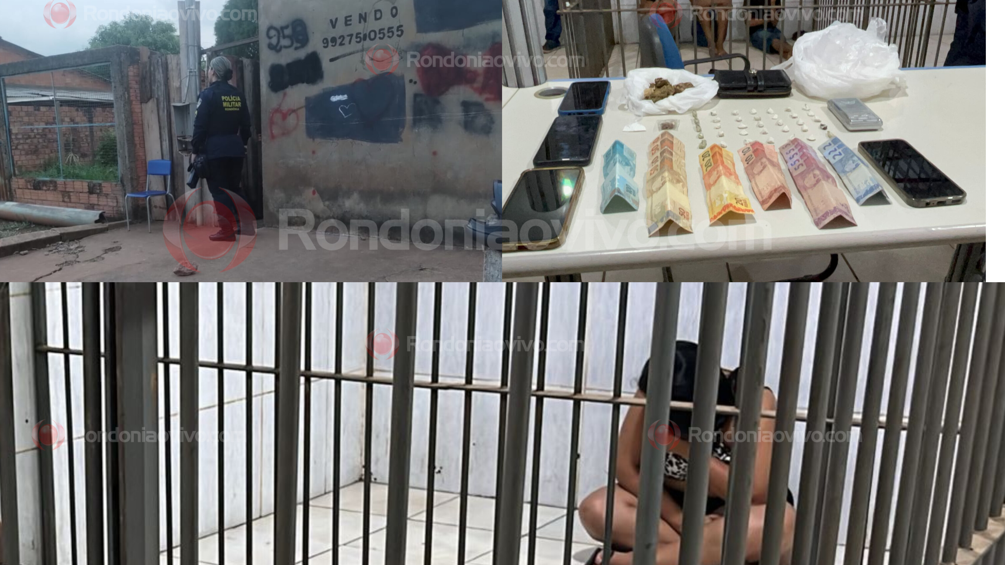 TRÁFICO DE DROGAS: Mulher que escondia drogas em calcinha suja e adolescentes são detidos 