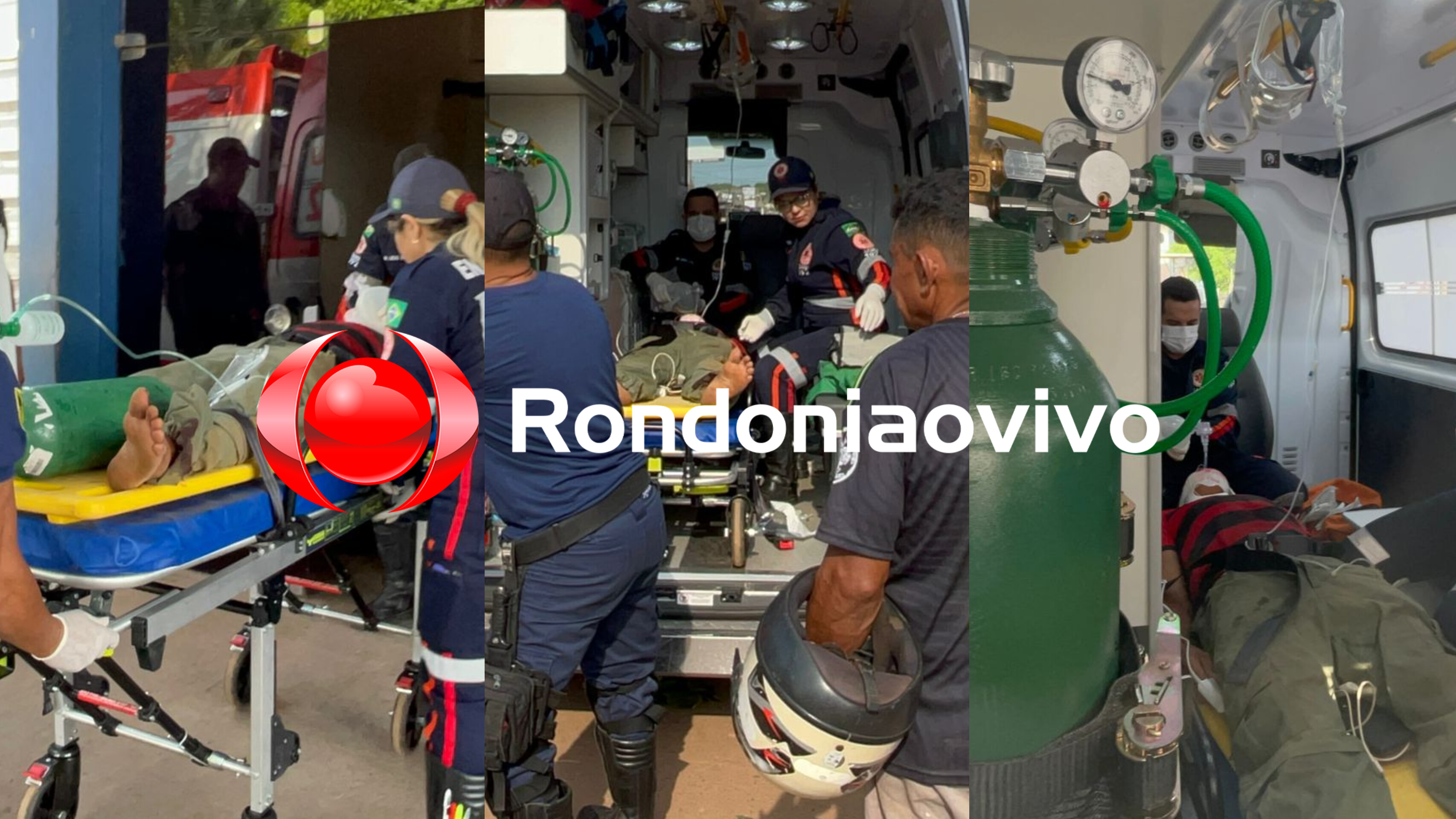 URGENTE: Motociclista é intubado após grave acidente na zona Leste 