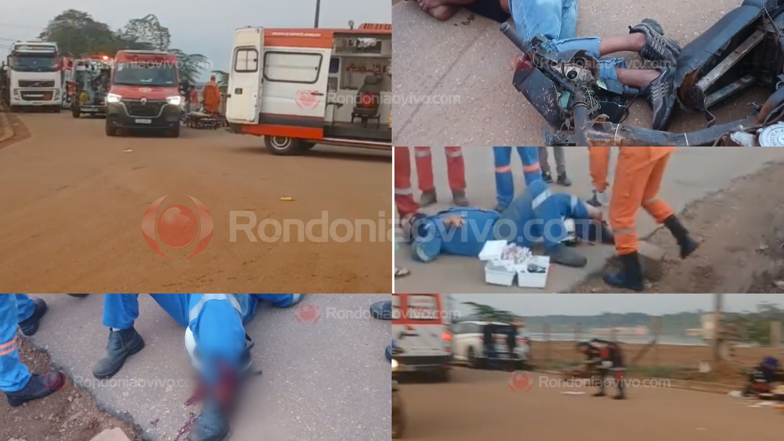 FRATURAS EXPOSTAS: Três homens ficam em estado gravíssimo em acidente na Estrada do Belmont 