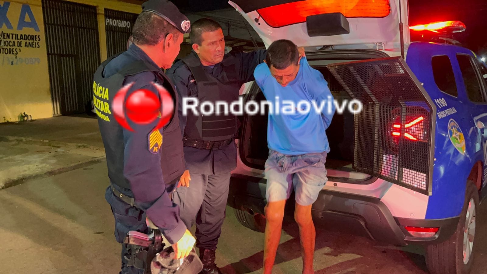 NO CENTRO: PM faz cerco e prende em flagrante ladrão furtando loja