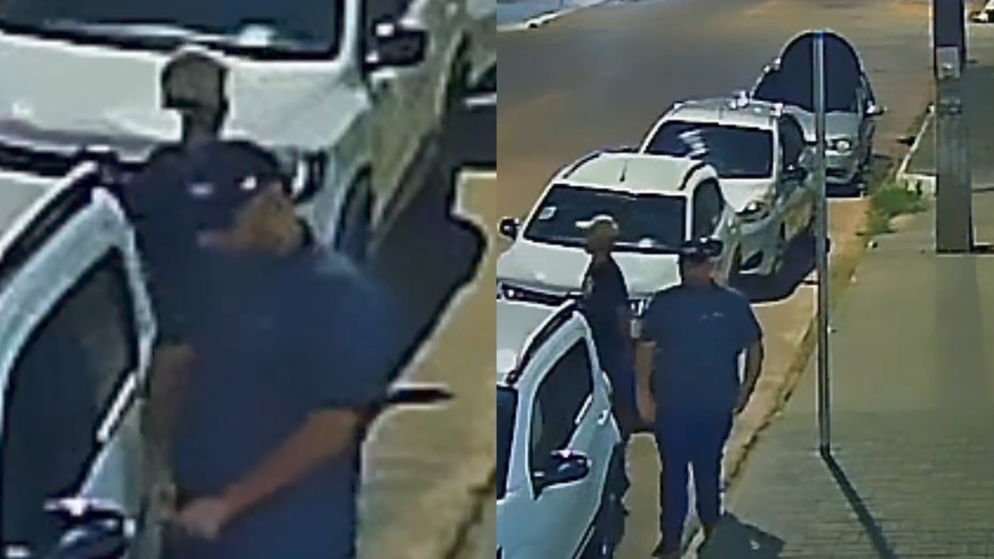 VIDEO: Trio é flagrado arrombando veículo durante furto na Carlos Gomes 