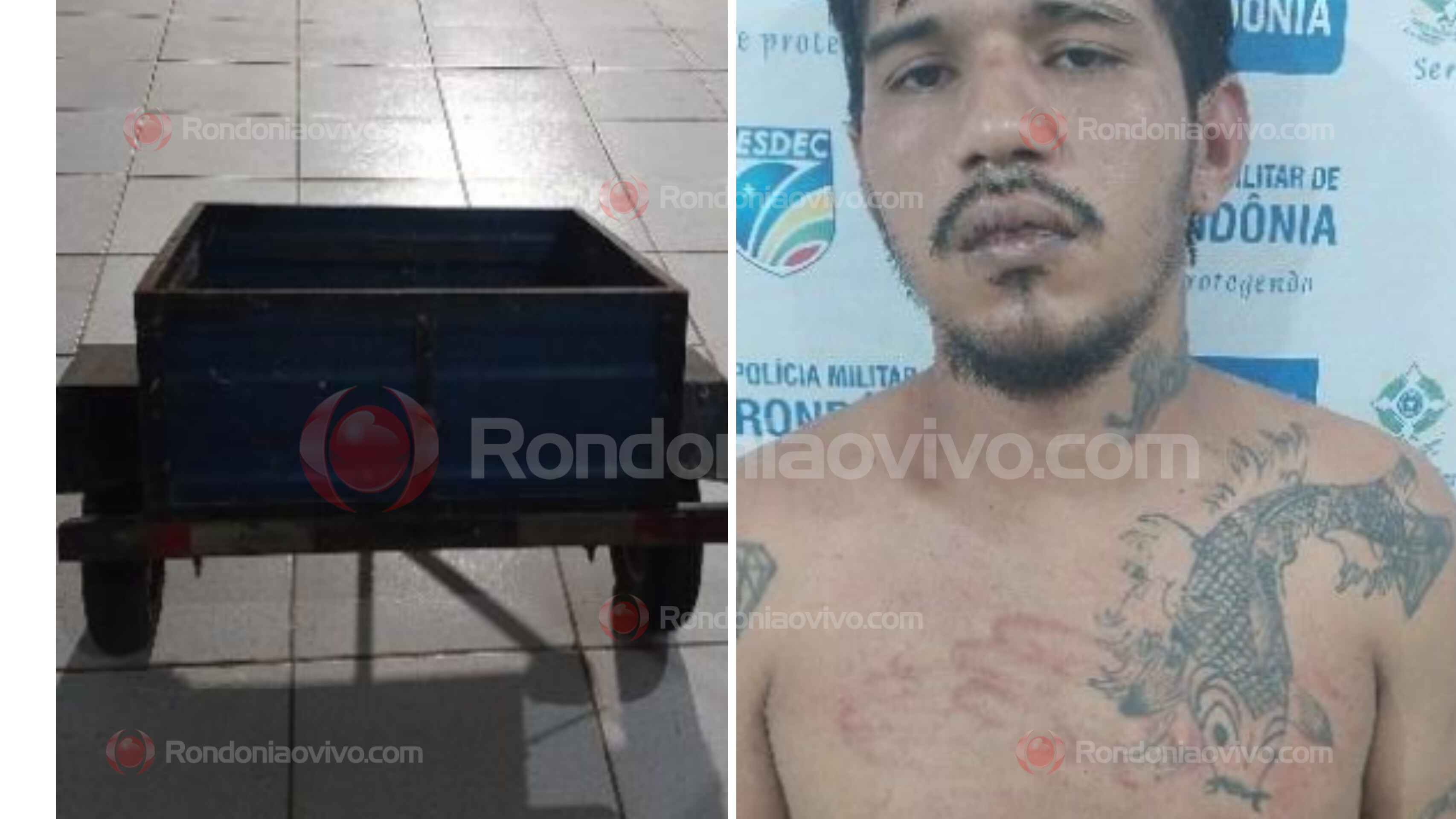 ESPANCADO: Ladrão leva surra ao furtar reboque do vizinho; Empresário também foi preso 