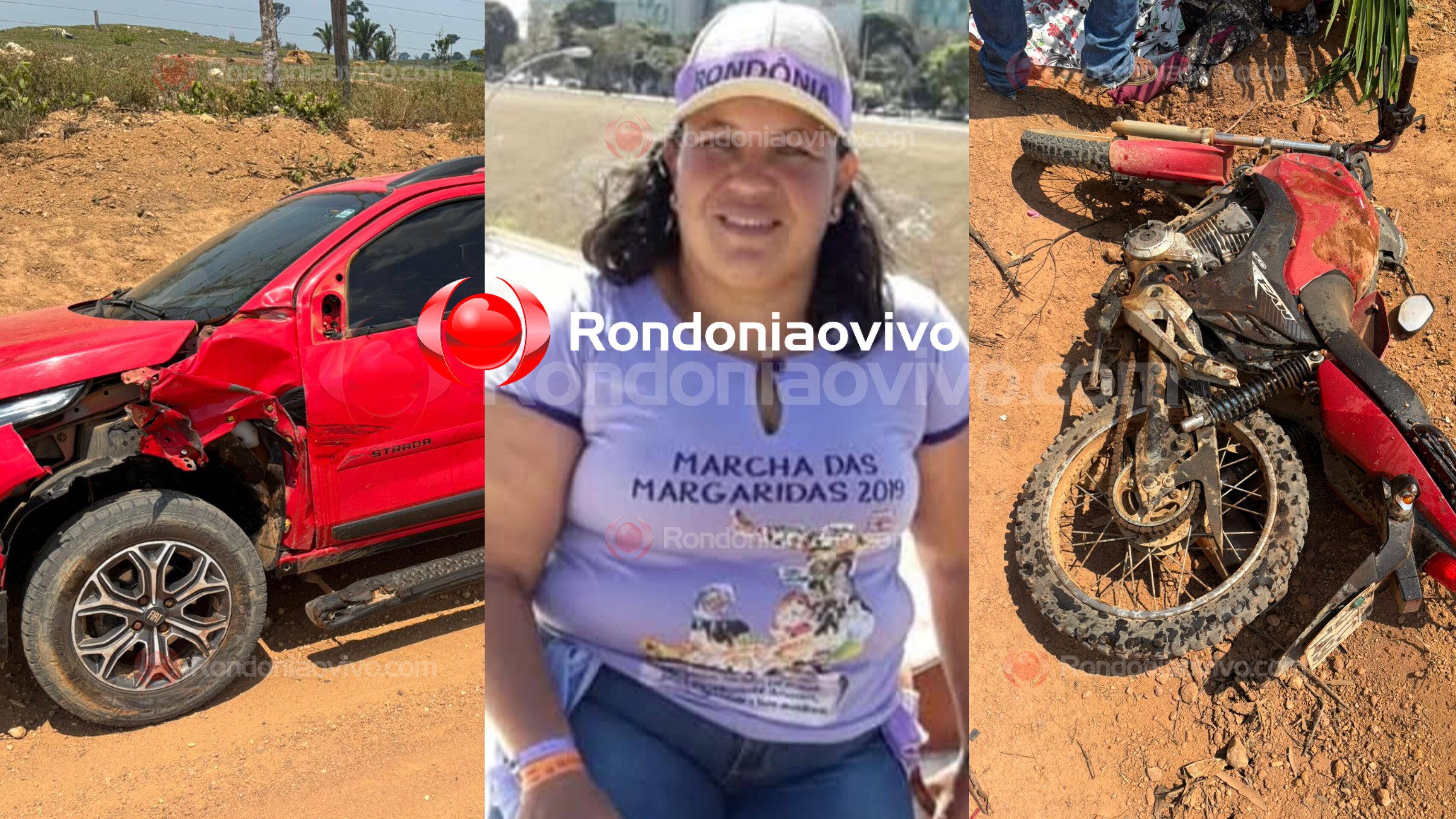 IDENTIFICADA: Agente comunitária perde a vida em grave acidente entre moto e picape