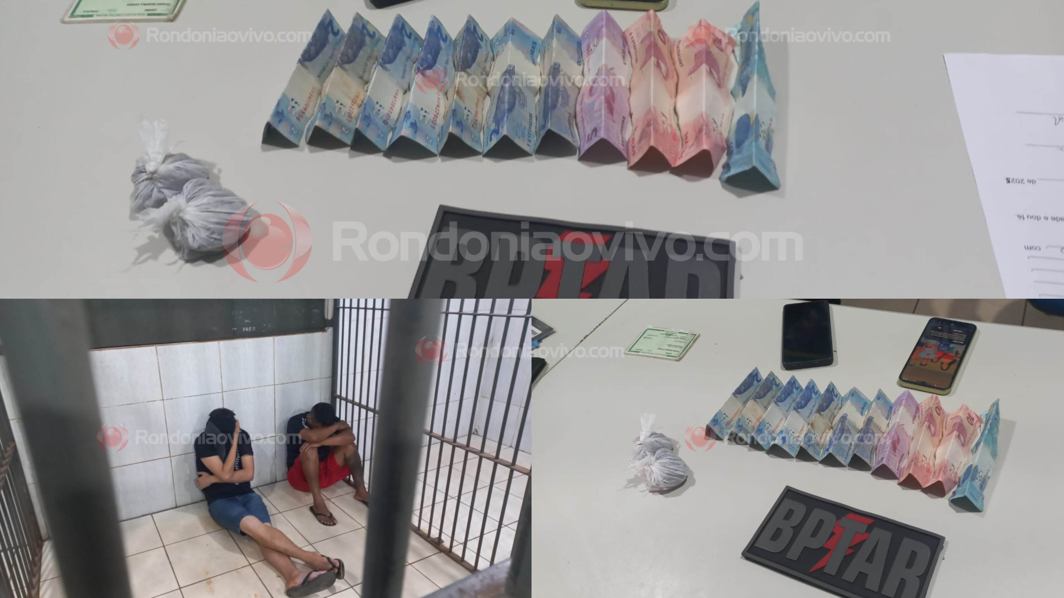 ZONA NORTE: BPTAR prende foragido e comparsa por tráfico na frente de escola 