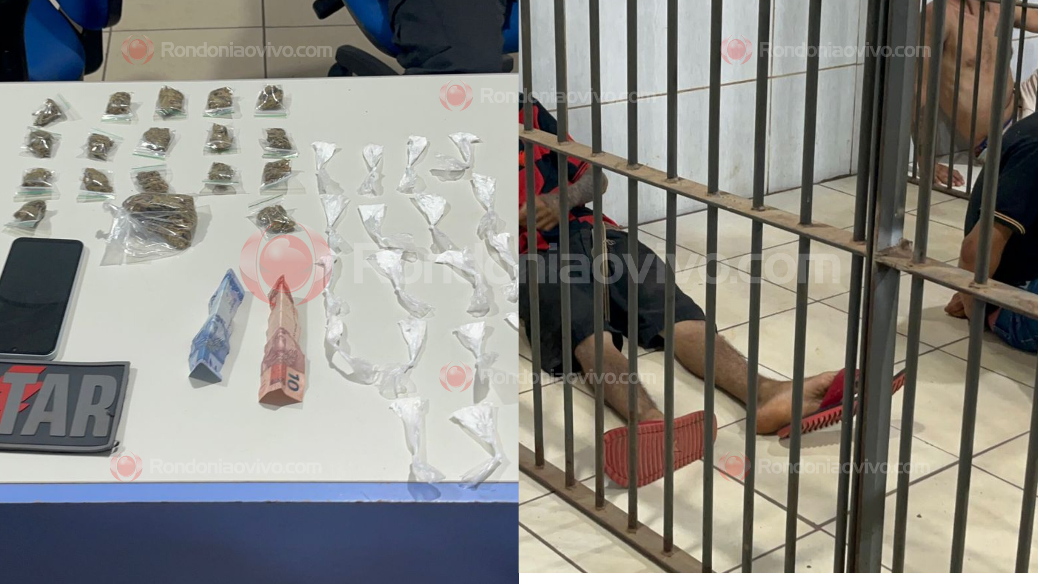 NA MENINO DEUS: BPTAR flagra trio vendendo drogas em casa abandonada