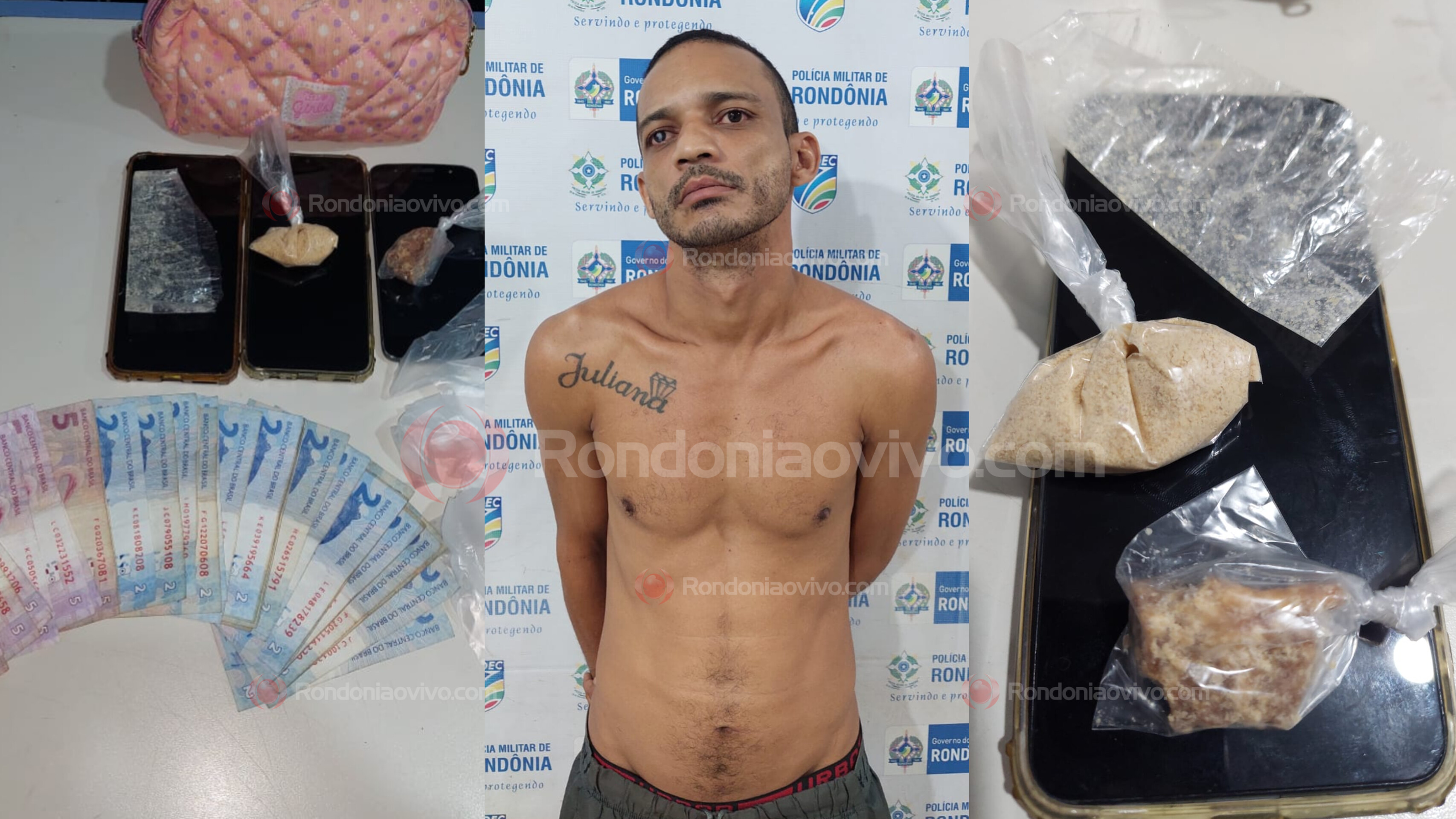 TRÁFICO DE DROGAS: 'Black do CV' é preso pela equipe do sargento Machado no Embratel 