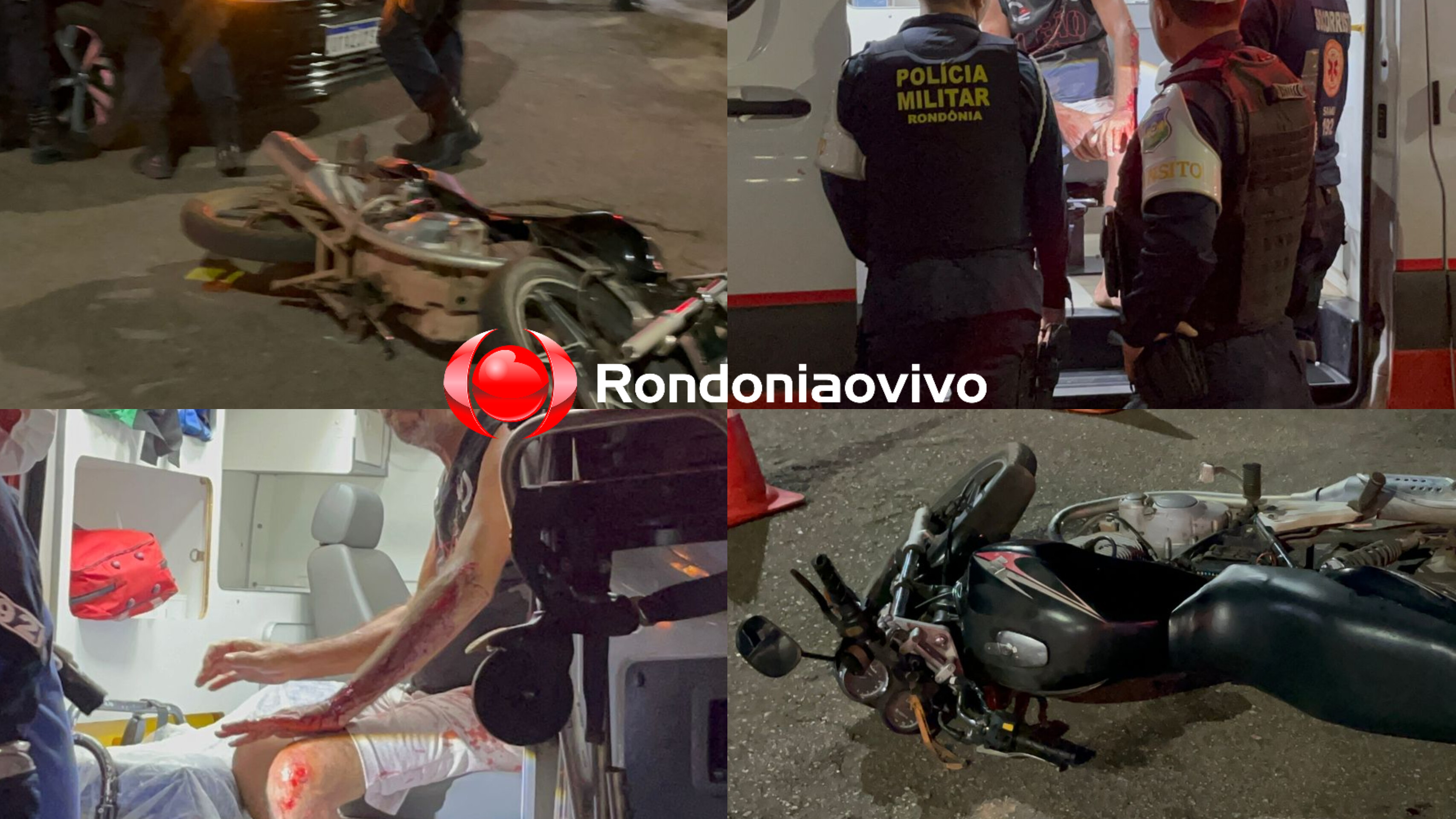 URGENTE: Motociclista de 61 anos é preso bêbado após causar acidente 