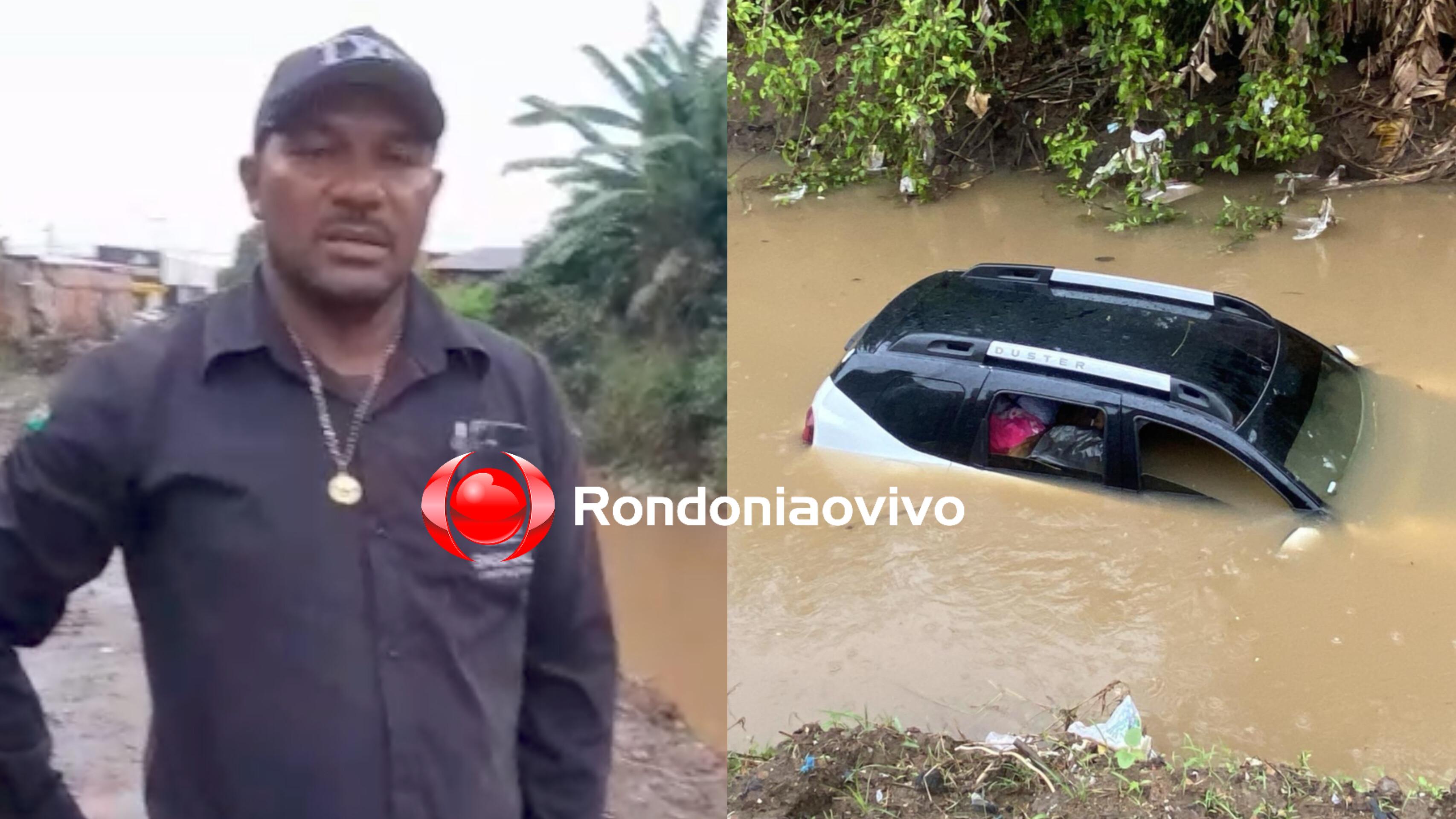 VÍDEO: Homem conta como salvou a vida de mãe filha em carro arrastado por enxurrada 