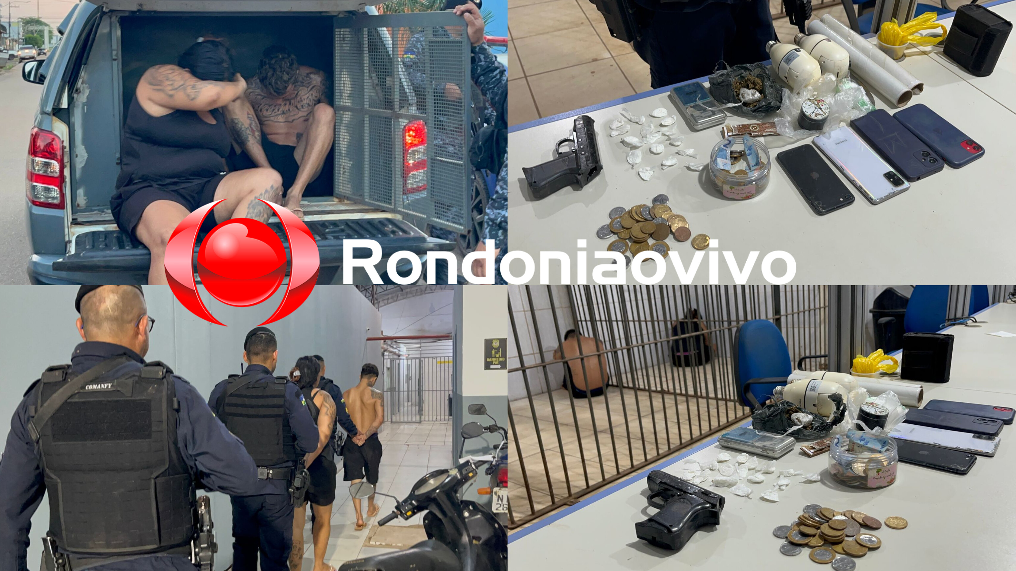 BOCA FECHADA: PM prende casal que chefiava ponto de venda de drogas na capital 